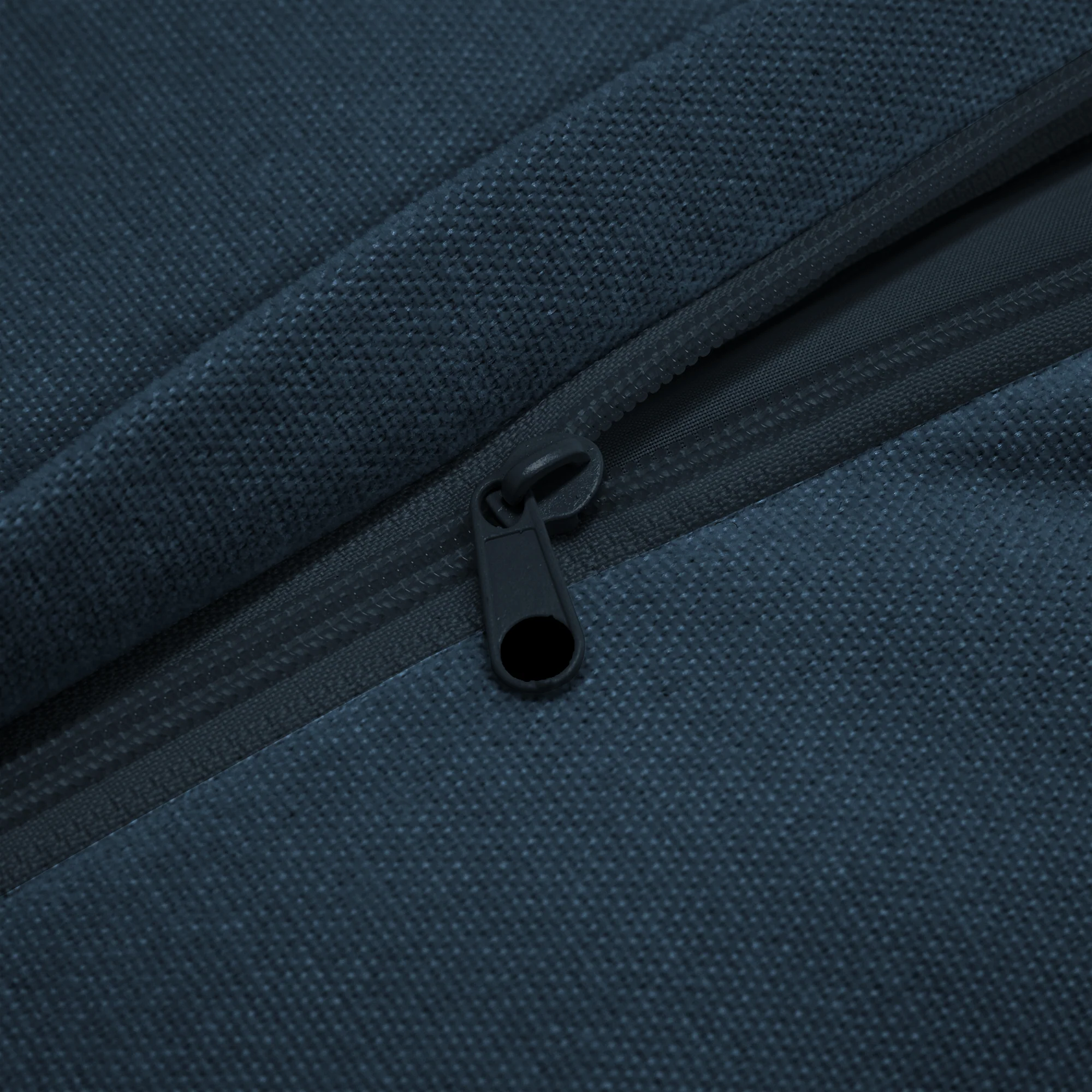 Walker Edison | Cloud Slipcovered Sectional Blue Sofa Ottoman