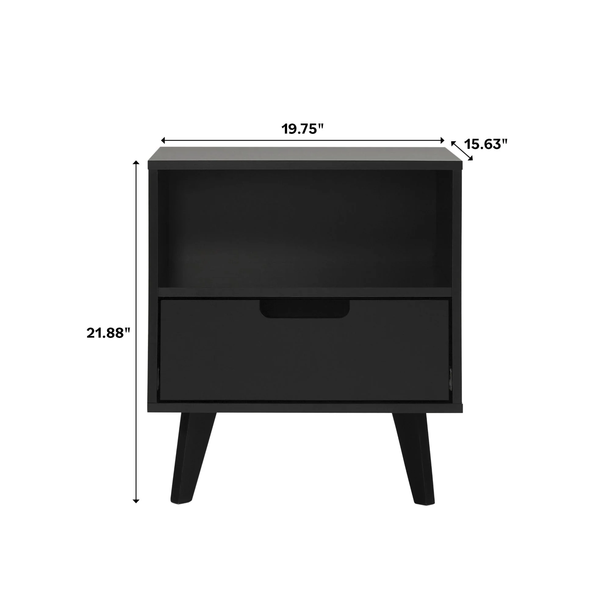 Sloane Hans Mid-Century Modern Angle-Leg Nightstand