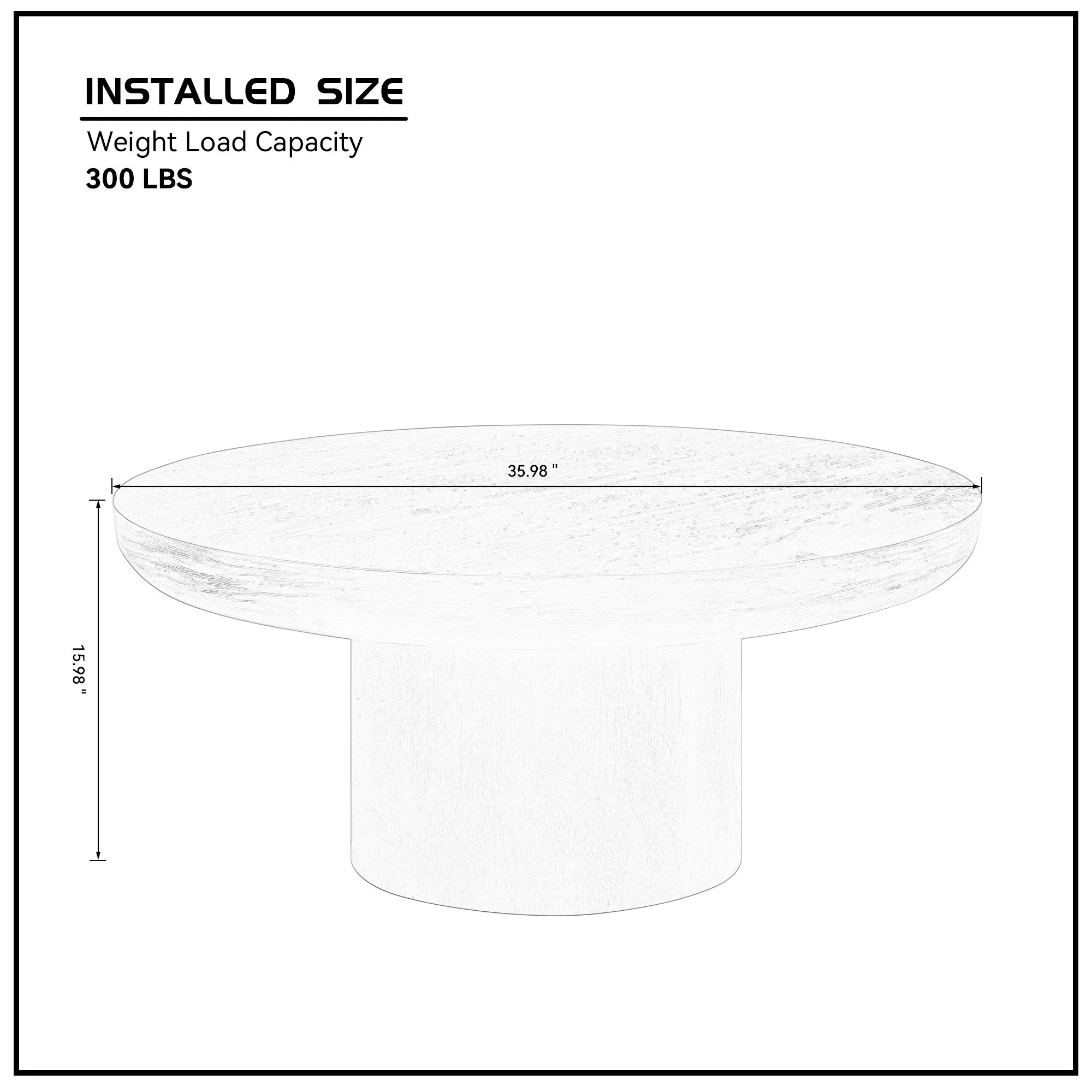 Walker Edison | Wood Veneer Round Coffee Table