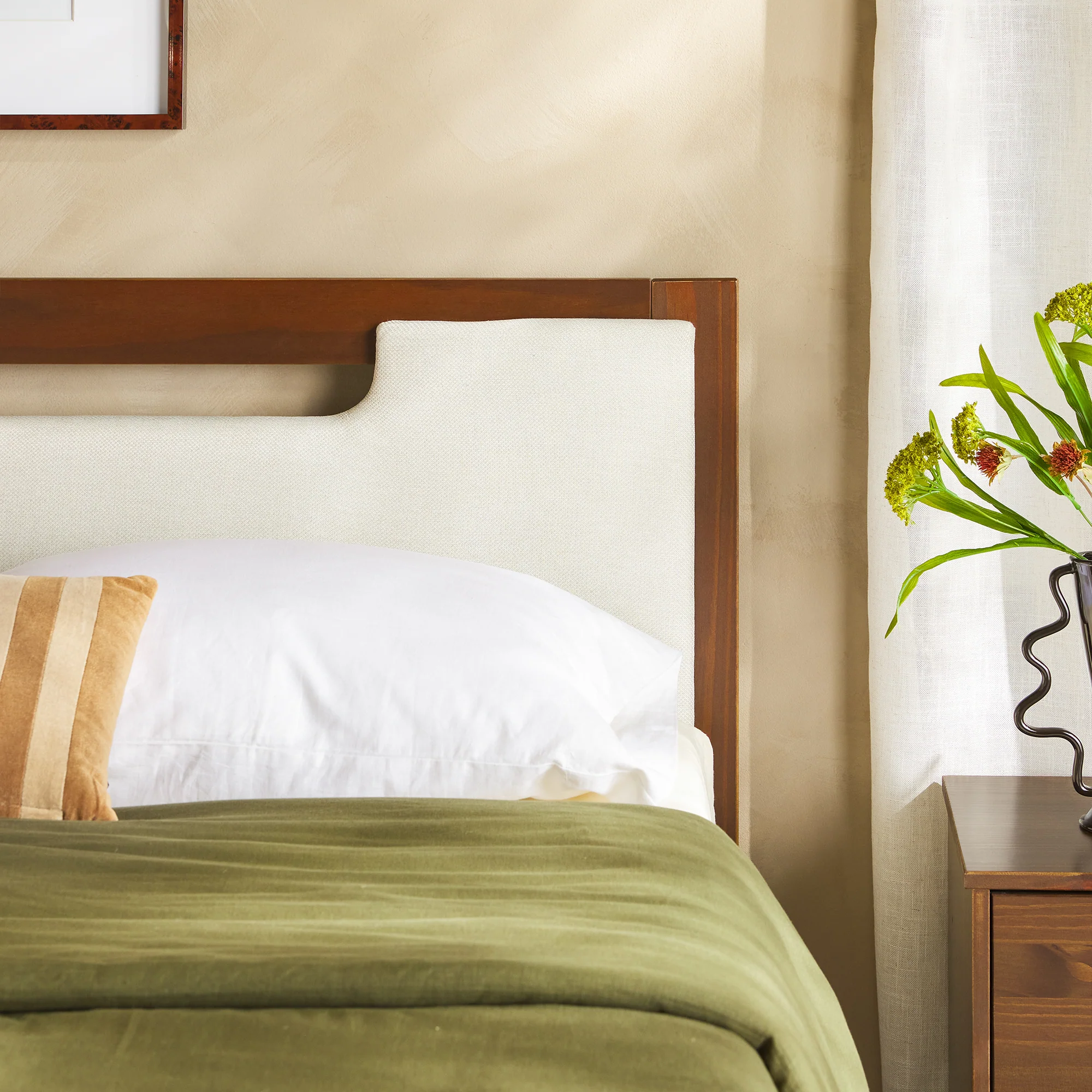 Sloane Mid-Century Modern Solid Wood Storage Bed