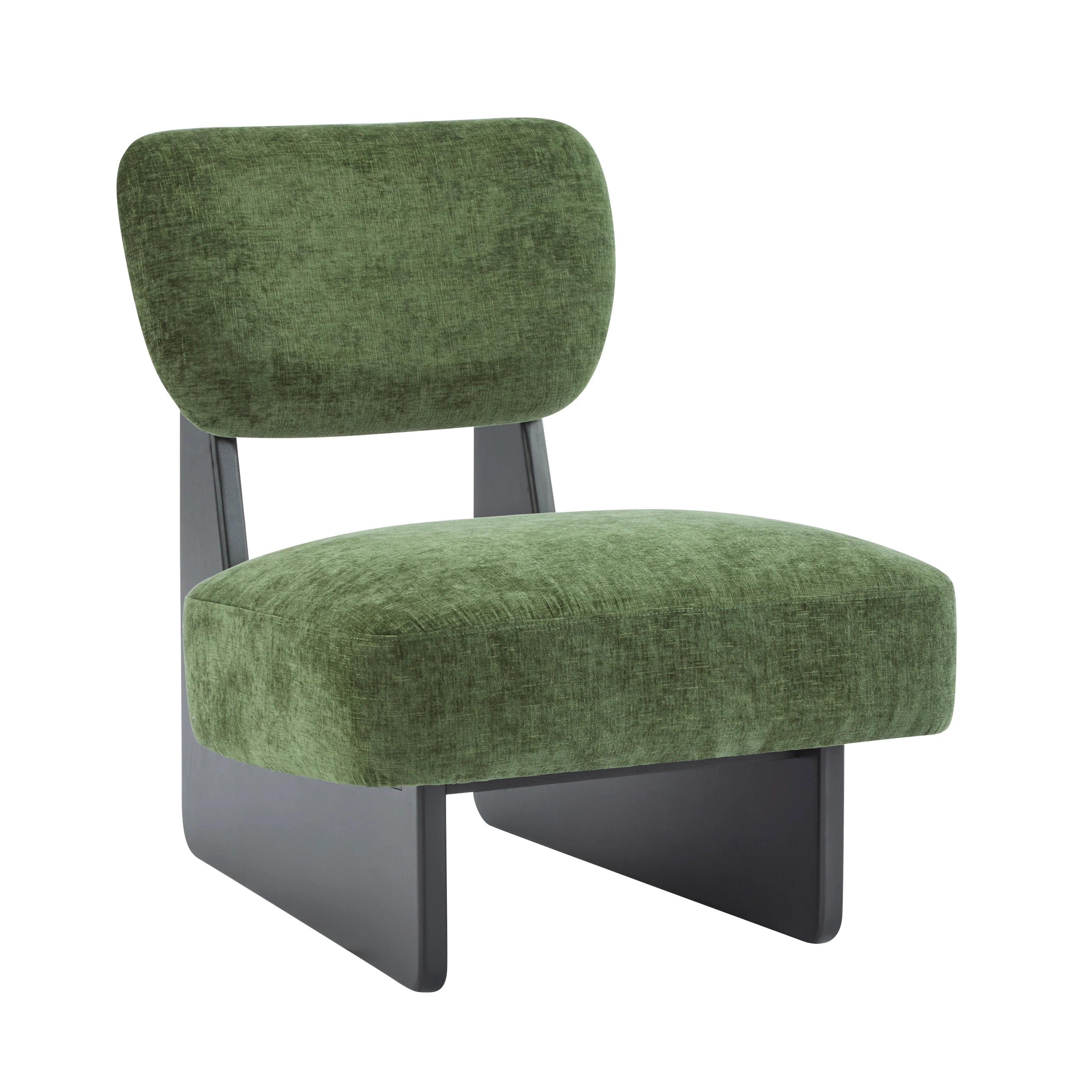 Walker Edison | Minimalist and Stylish Modern Accent Chair with Sturdy Wood Base Set of 2