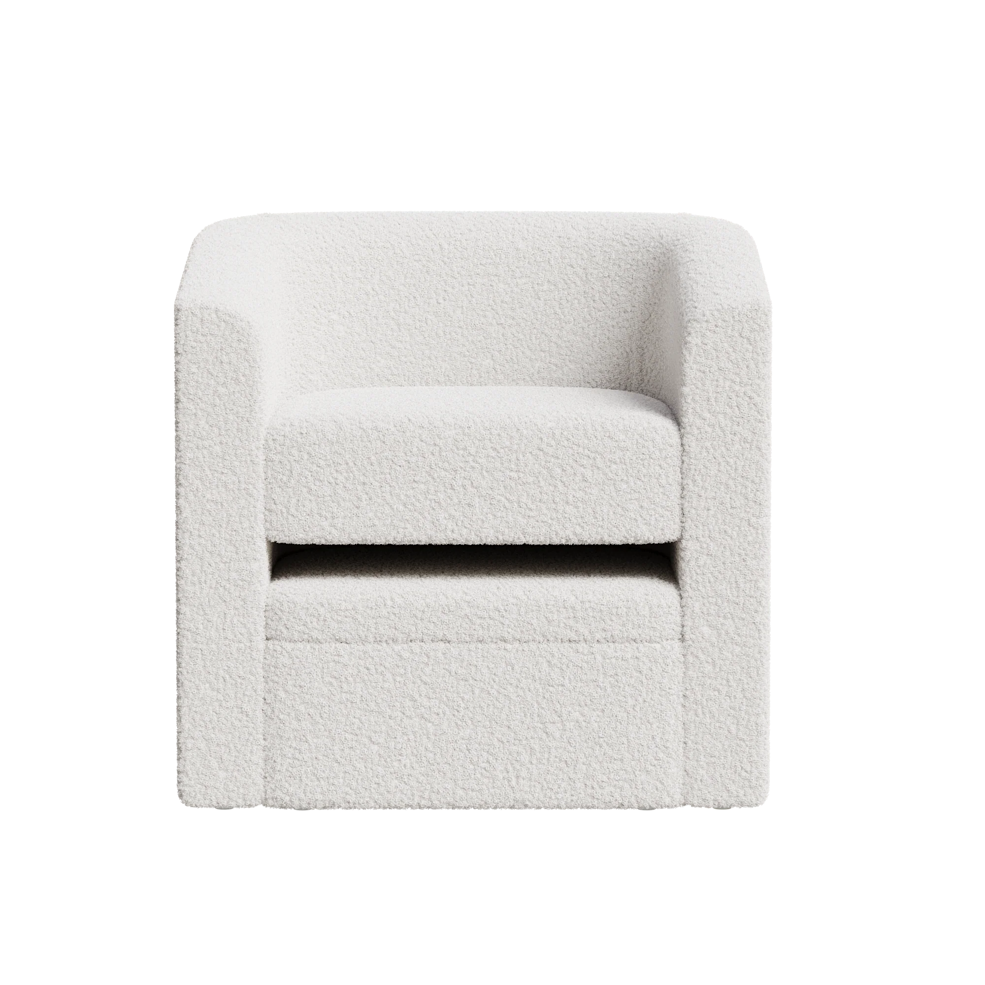 Walker Edison | Velvet Modern Accent chair and Footstool with Storage Set