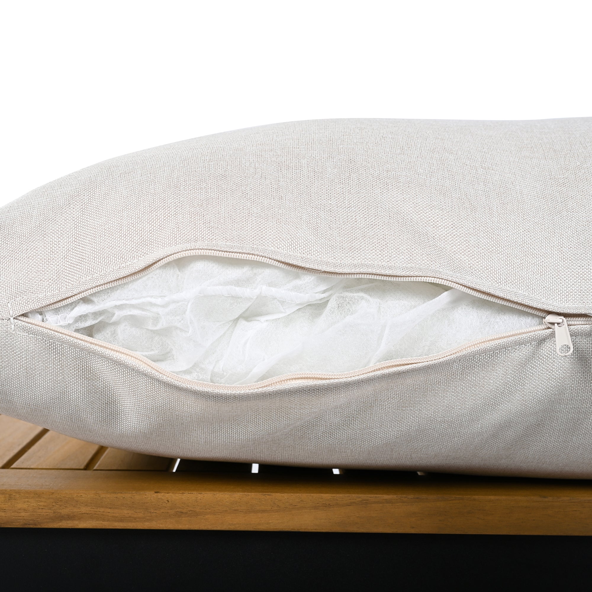 Walker Edison | 4 Pieces Outdoor Patio Sofa Sectional Set with Coffee and Side Tables