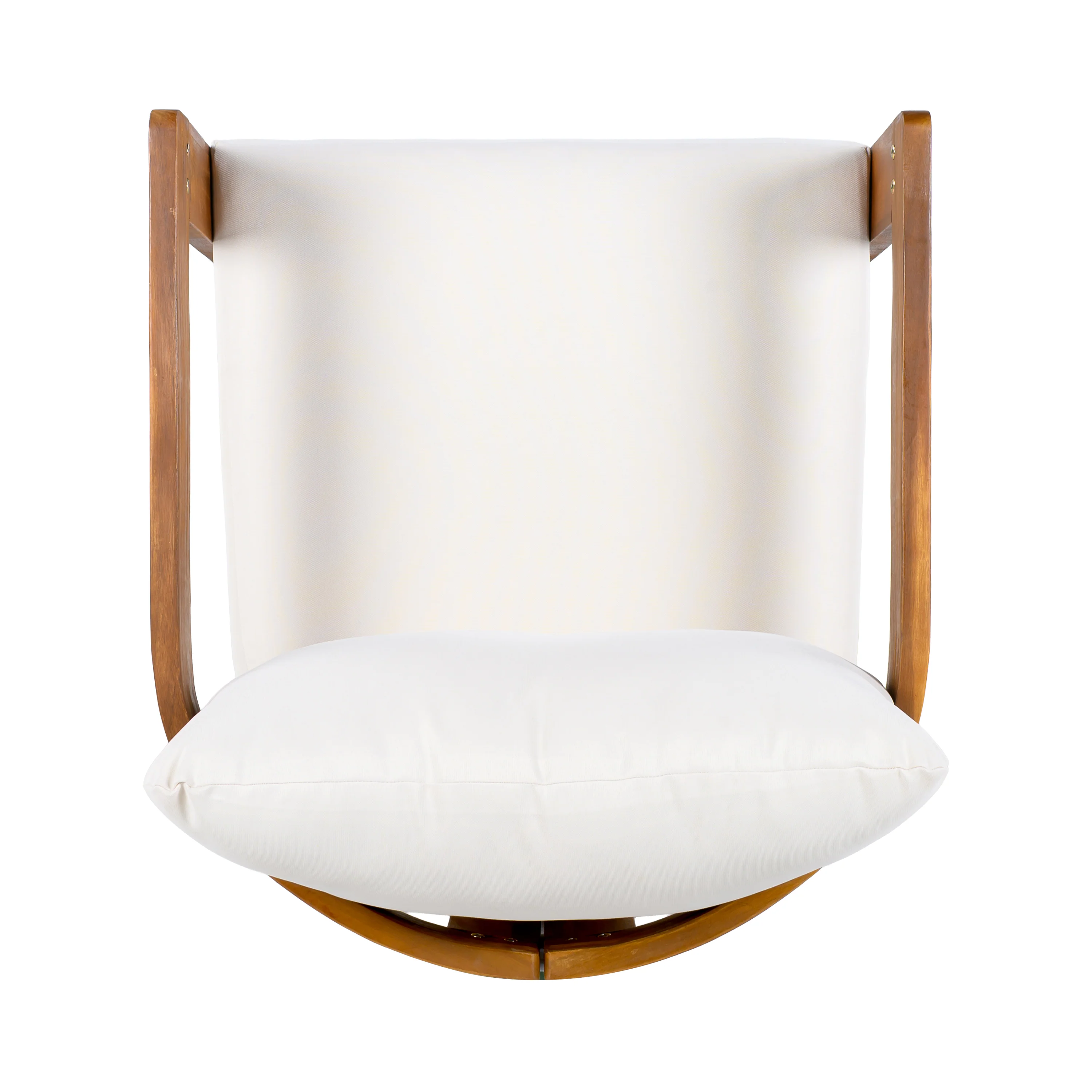 Walker Edison | Set of 2 Premium Acacia Wood Curve Design Outdoor Club Chairs