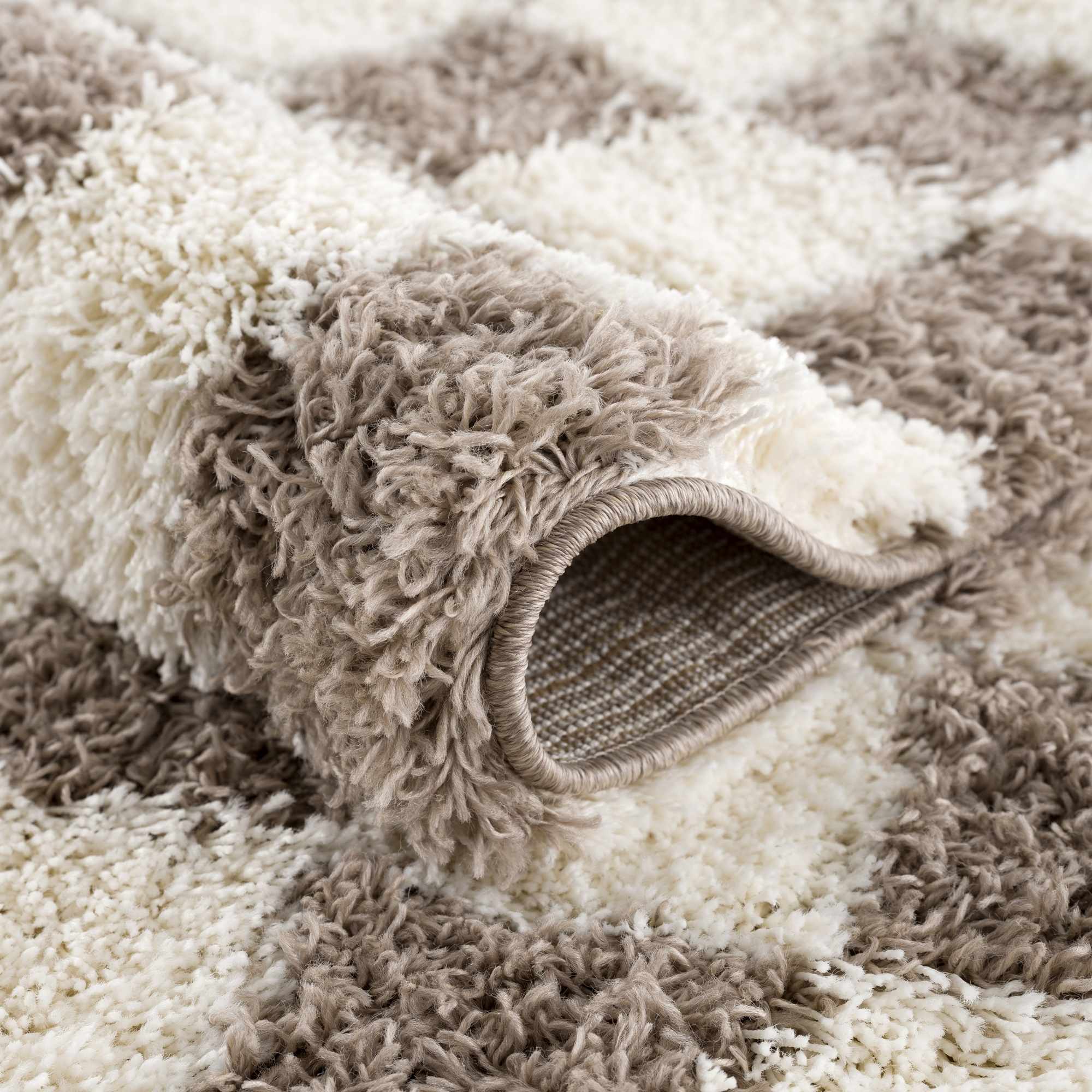 Boutique Rugs - Atira Brown Checkered Area Rug