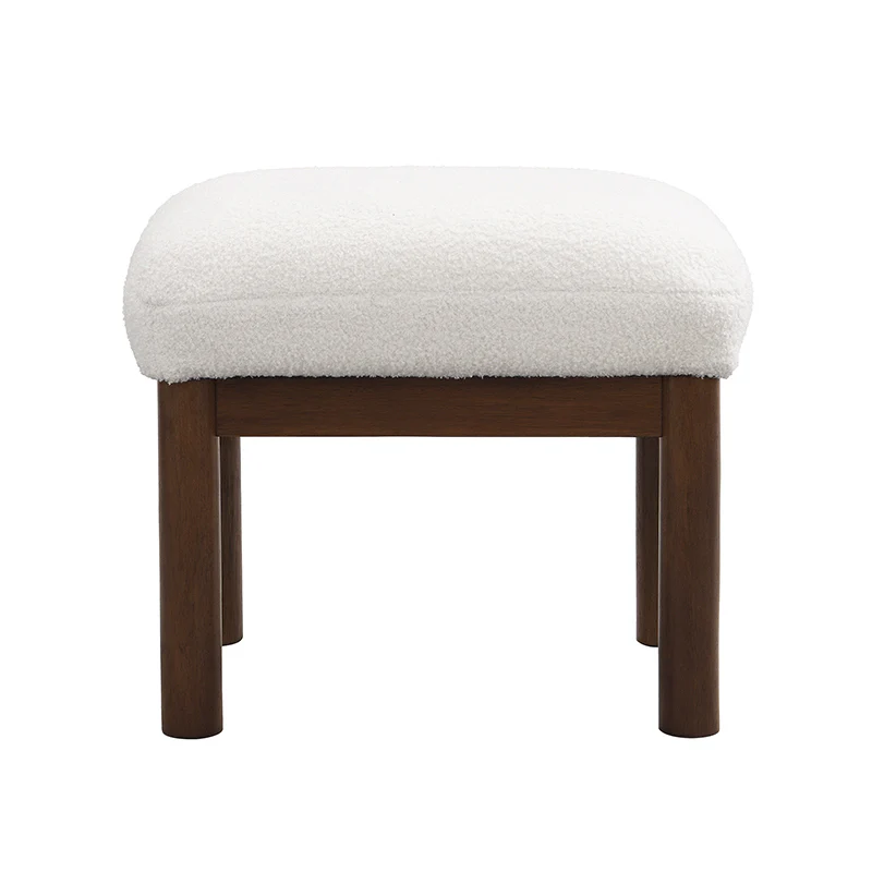 Walker Edison | Mid Century Modern Accent Chair with Ottoman