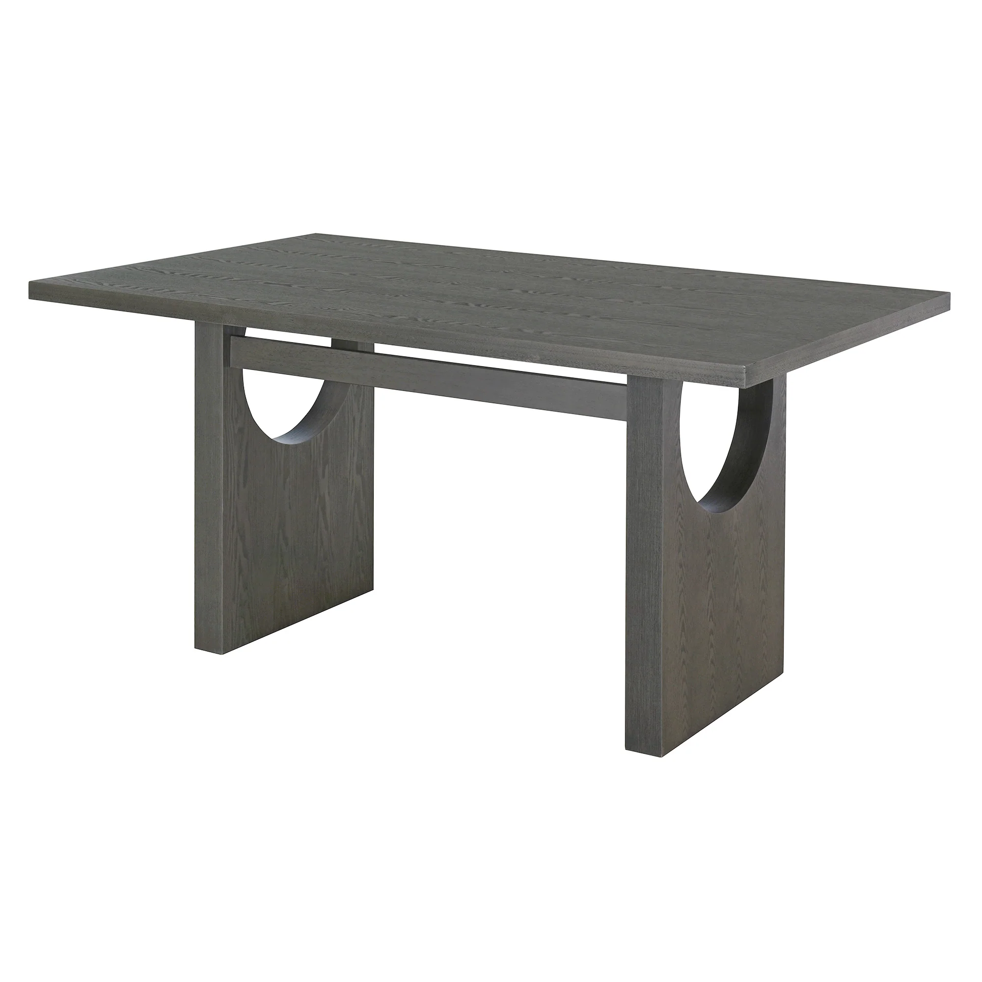 Walker Edison | 60' Wood 7-Piece Retro Dining Table Set for 6 with Upholstered Chairs