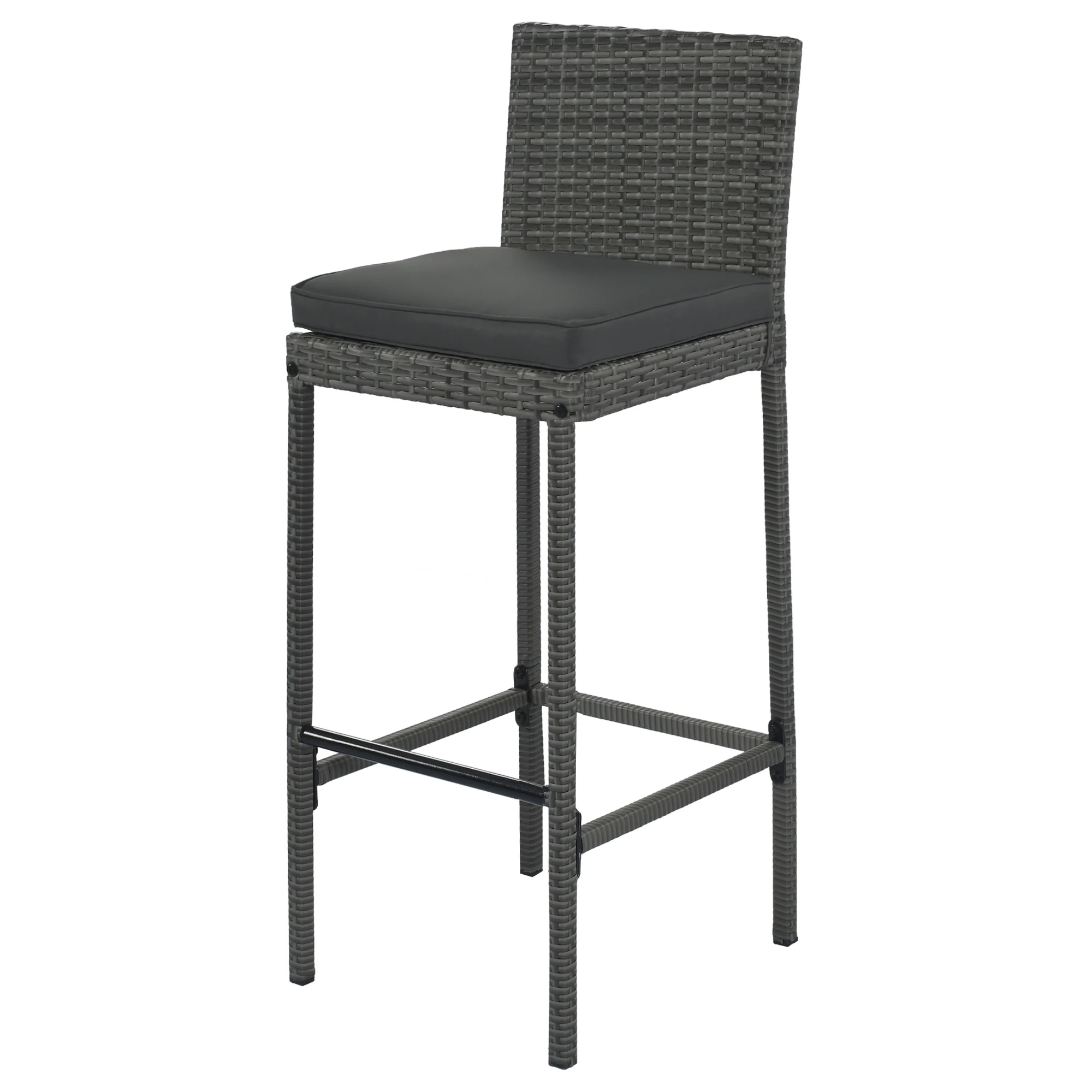Walker Edison | 5-pieces Outdoor Patio Wicker Bar Set