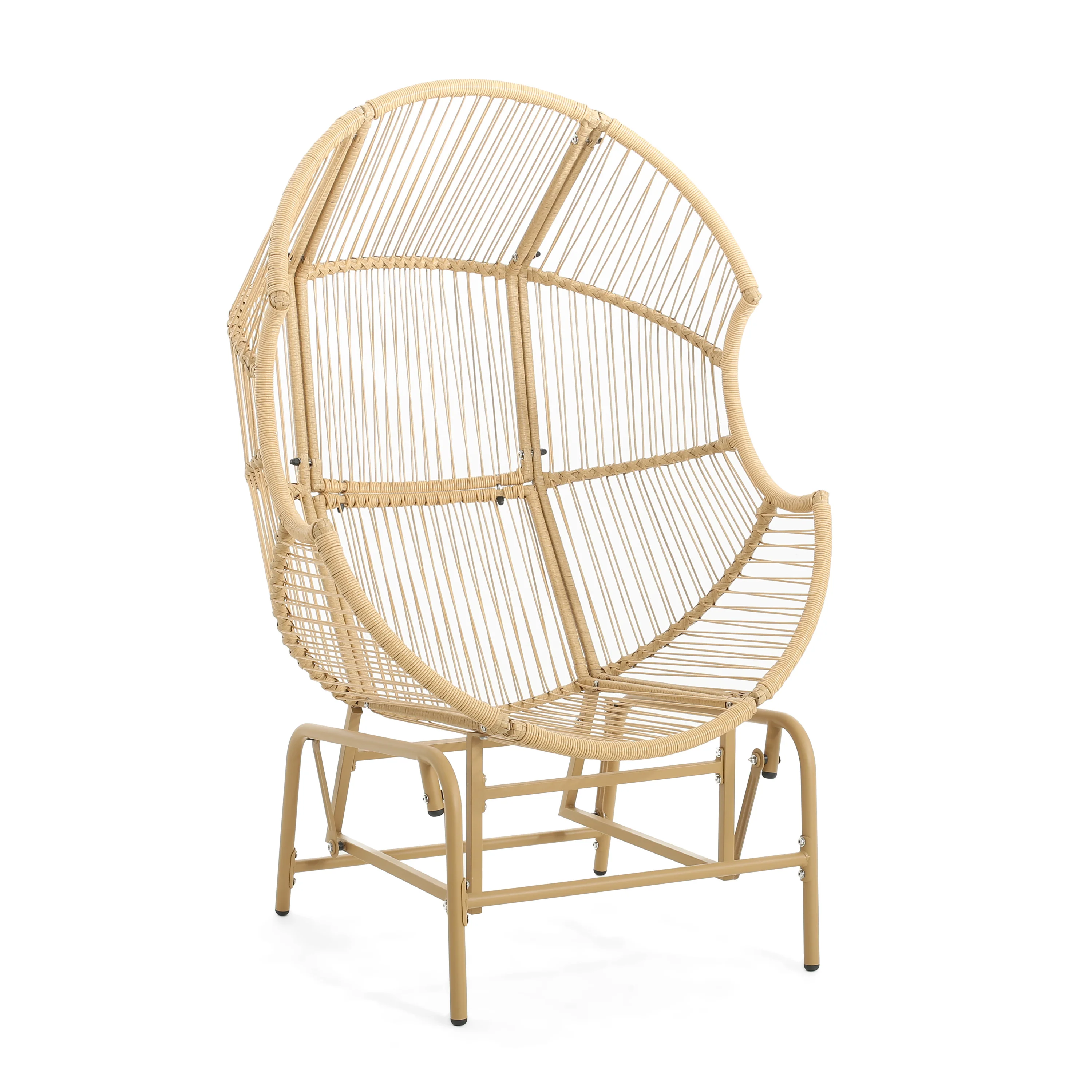 Walker Edison | Palos Outdoor Wicker Glider Chair