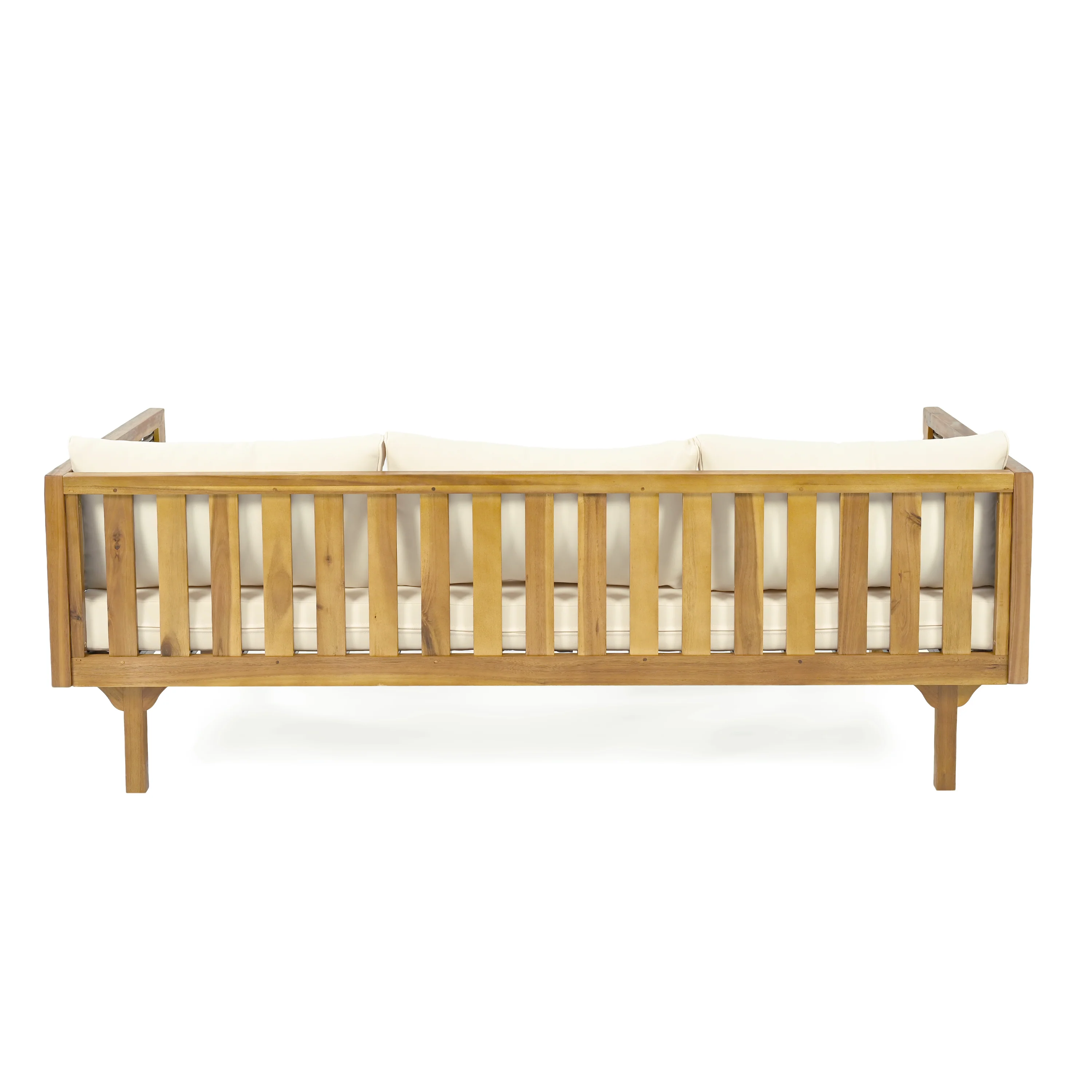 Walker Edison | Outdoor Teak Wood Daybed Sofa