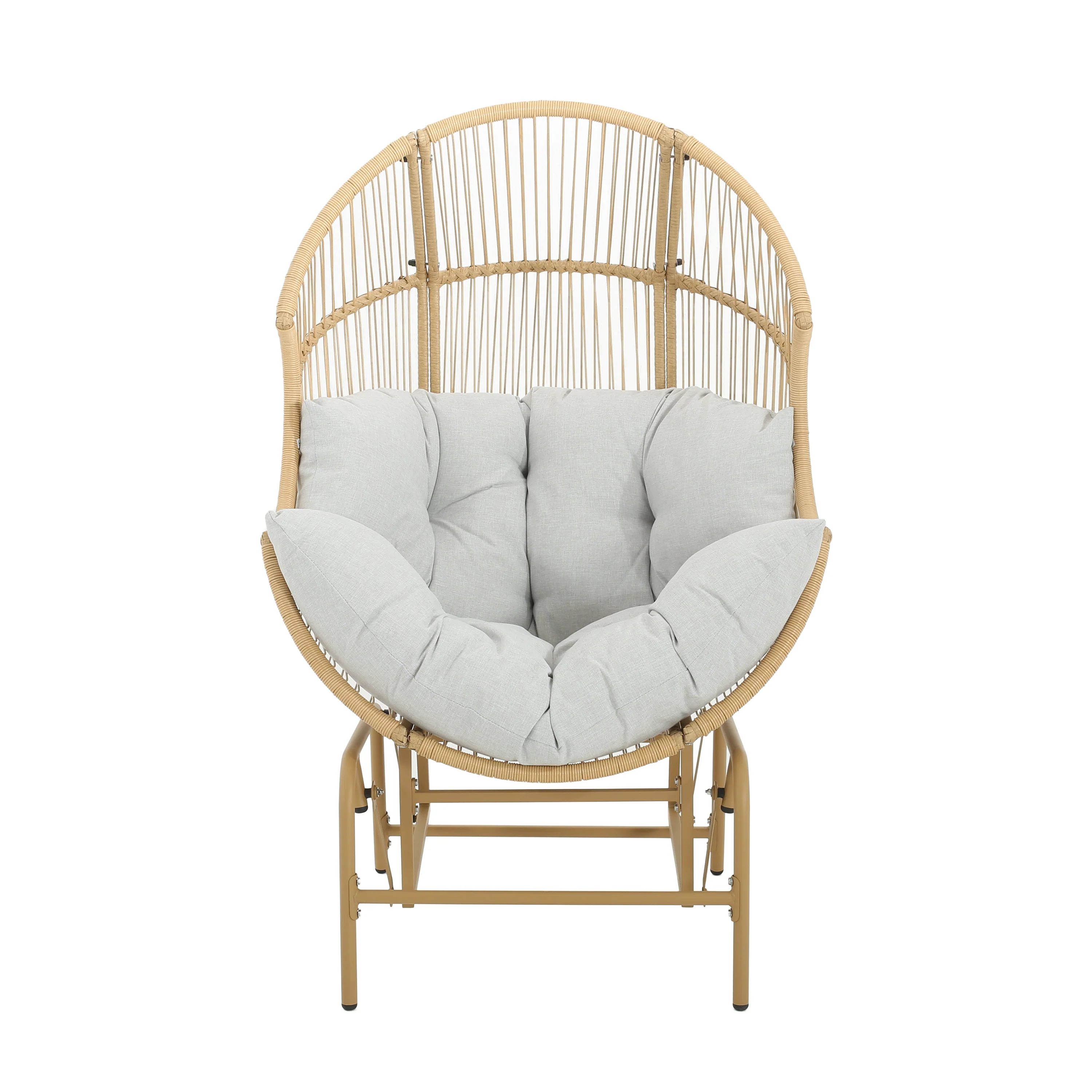 Walker Edison | Palos Outdoor Wicker Glider Chair