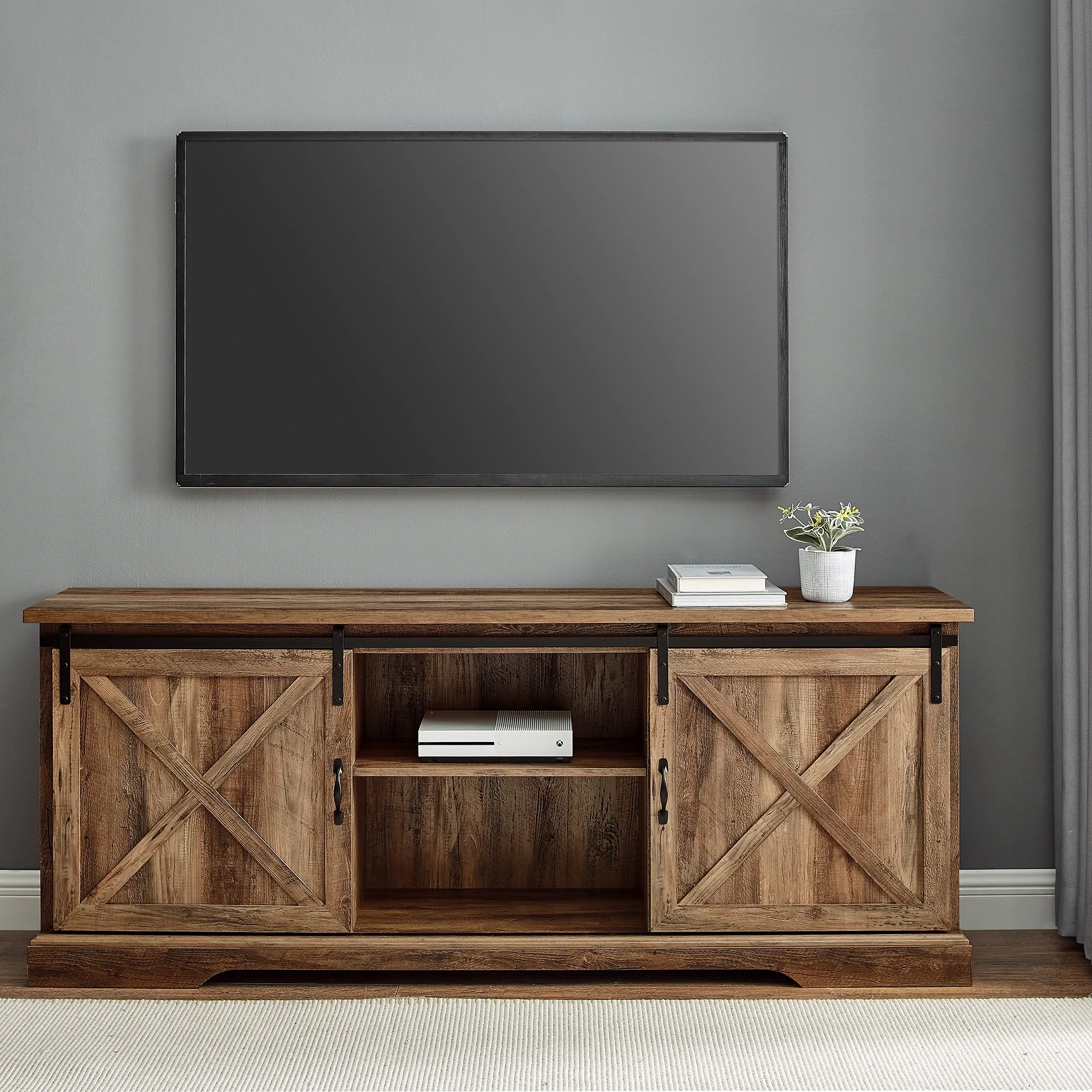 70 Sliding Barn Door TV Console