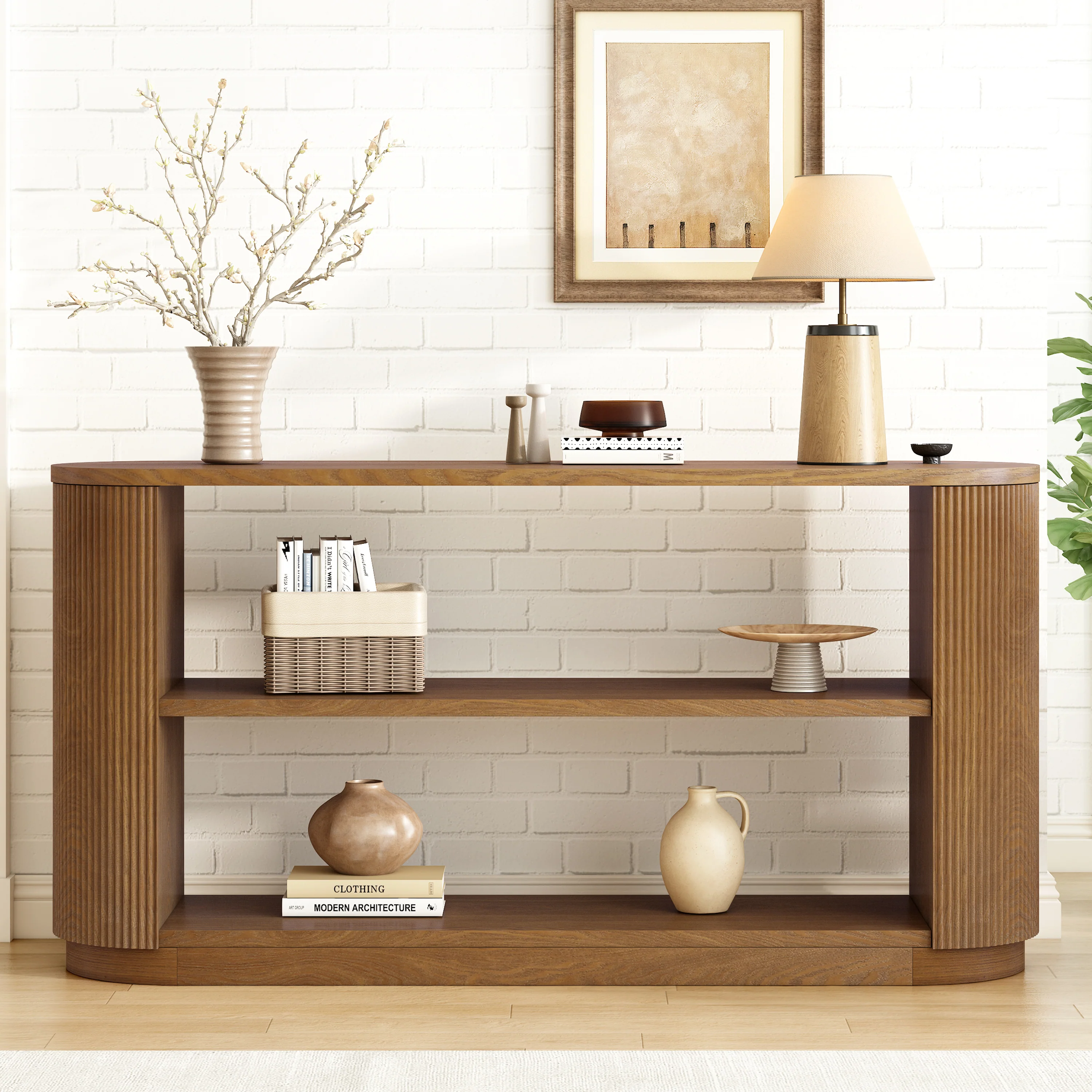 Walker Edison | Fluted Modern Entryway Console Table