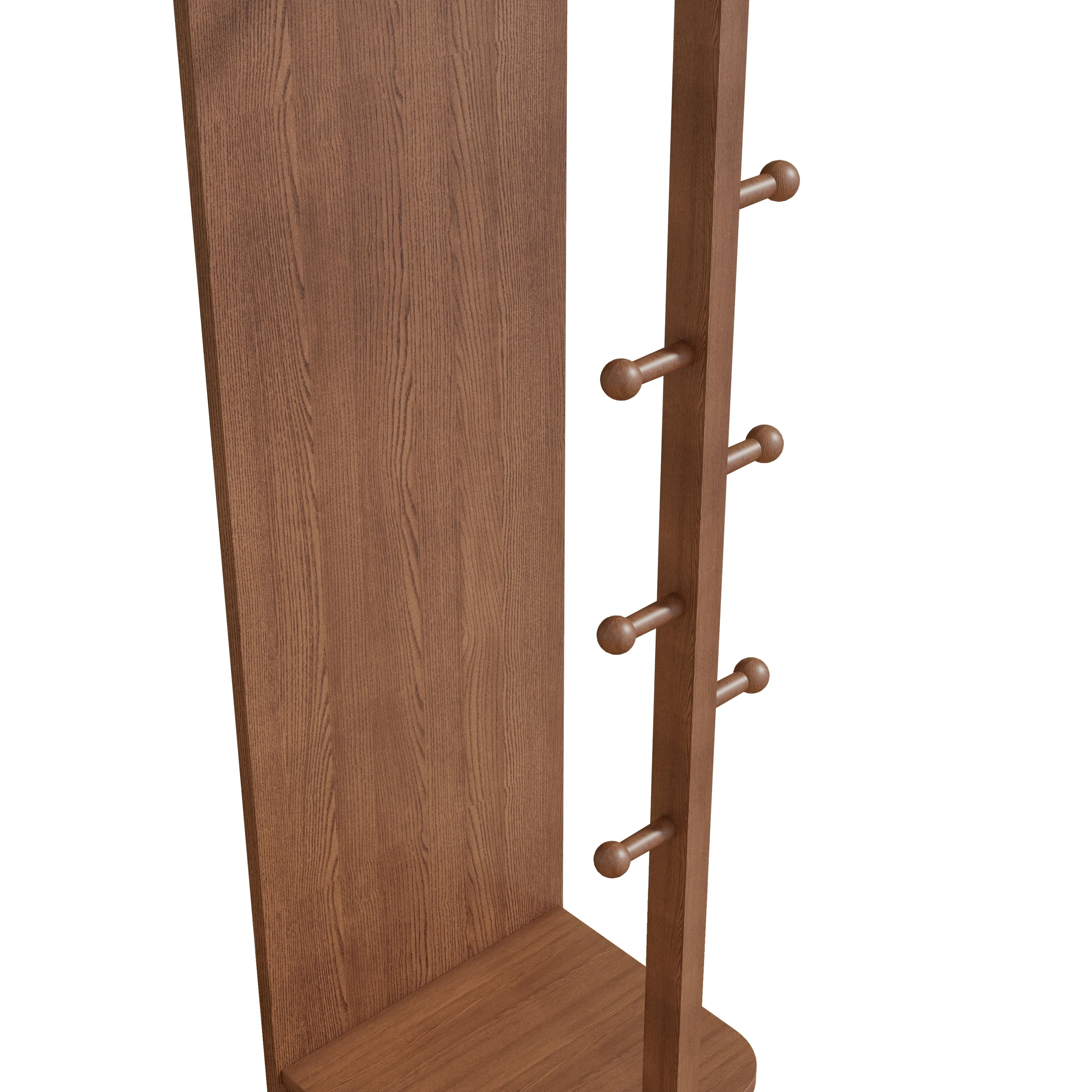 Walker Edison | 360° Rotating 66'x14' Multifunctional Full Length Mirror with Storage