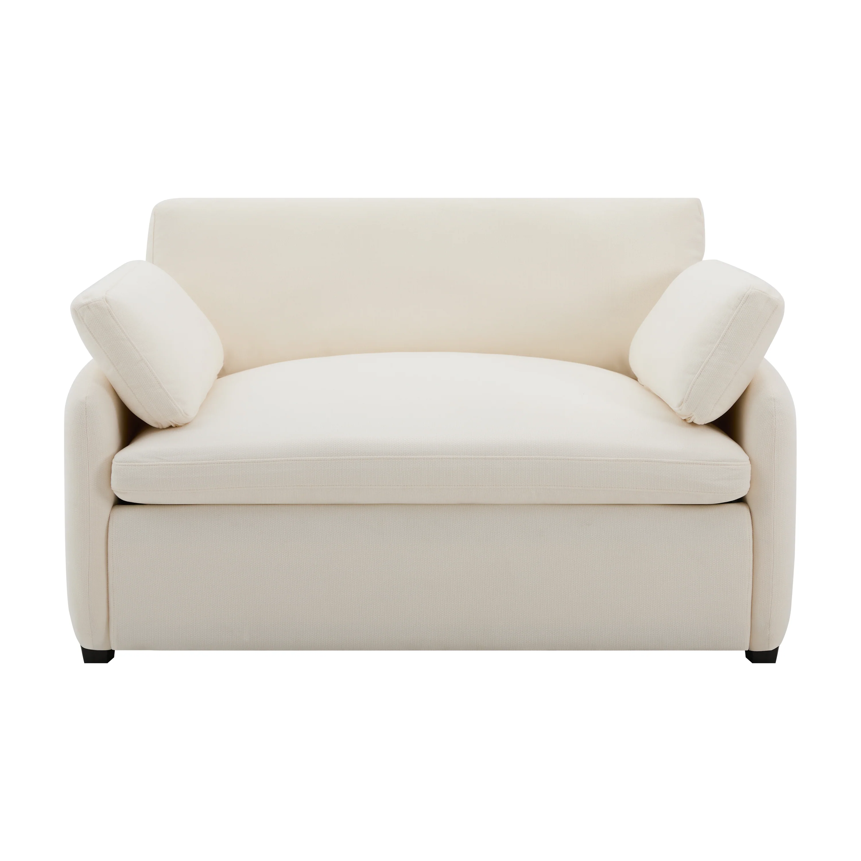 Walker Edison | Oversized Chenille Single Accent Chair