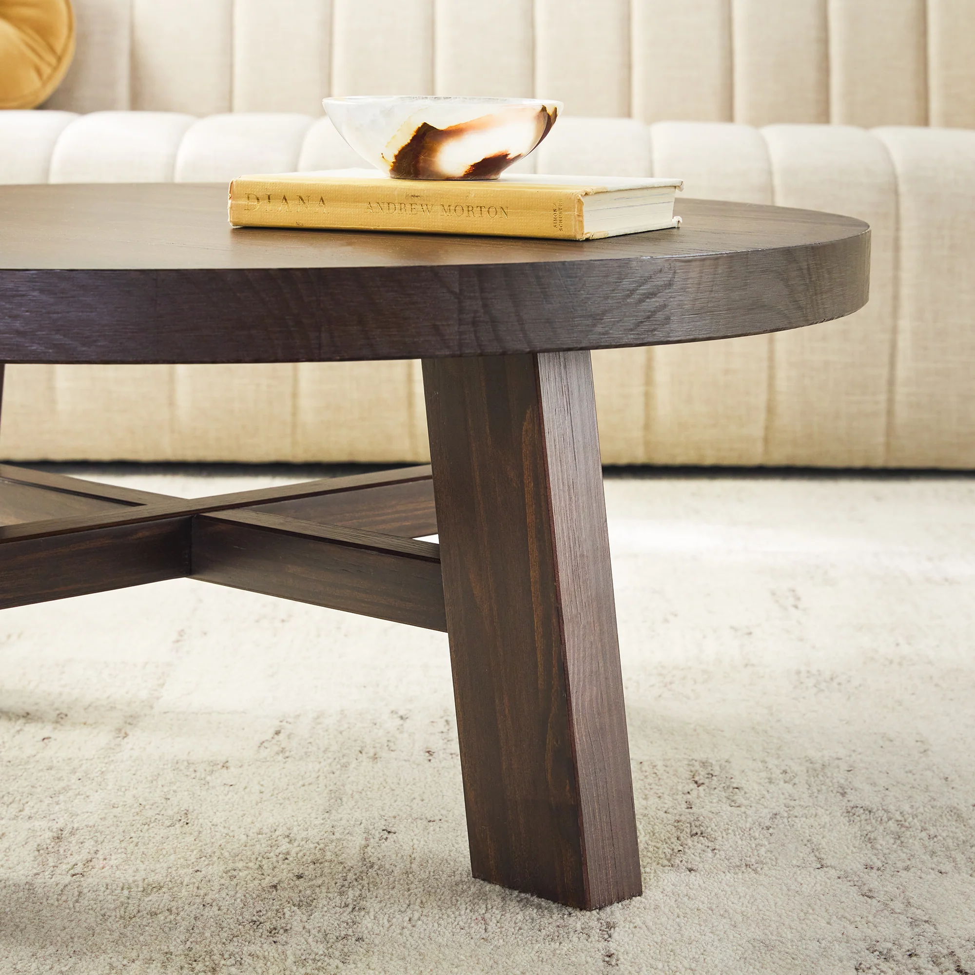 Colt Modern Farmhouse Easy Assembly 36 Coffee Table