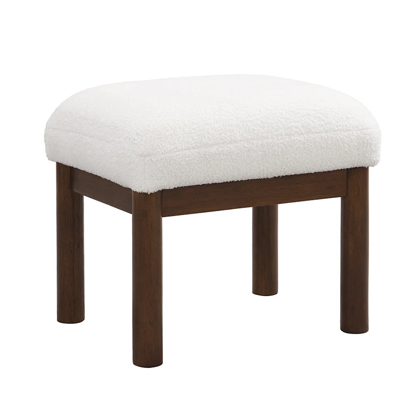 Walker Edison | Mid Century Modern Accent Chair with Ottoman