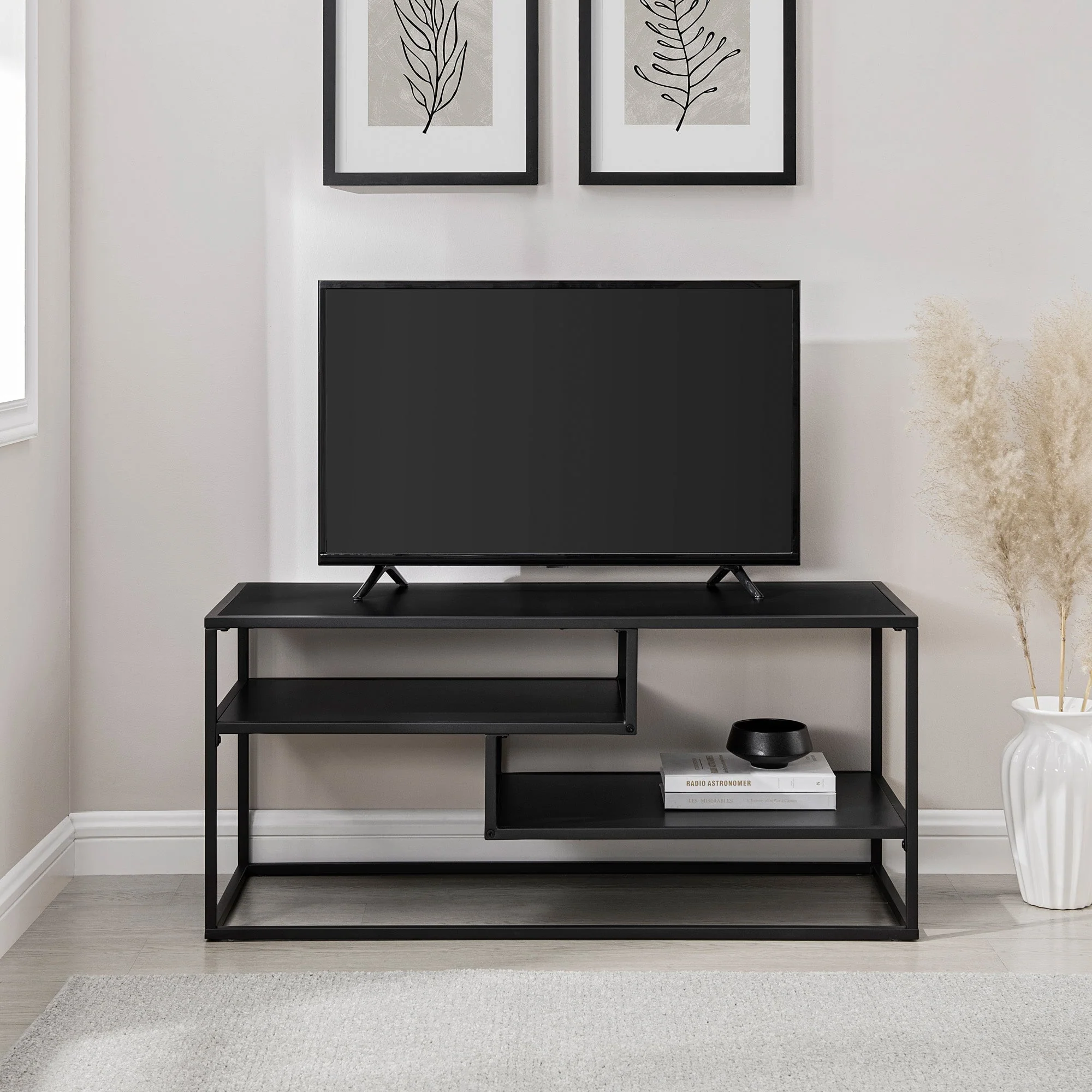 Maya 40 Contemporary Metal TV Stand