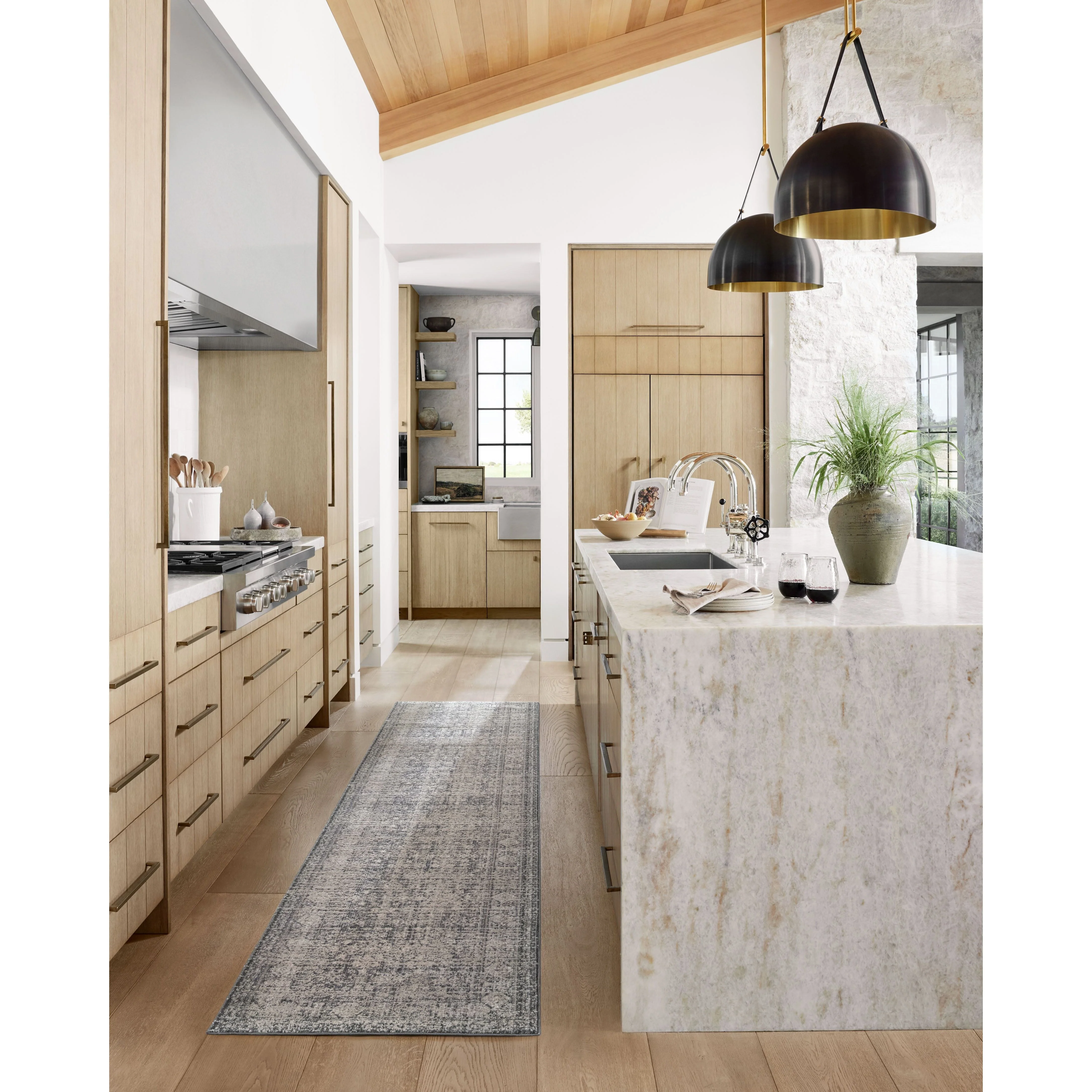 Amethyst Home - Amber Lewis x Loloi Alie Charcoal / Dove Runner