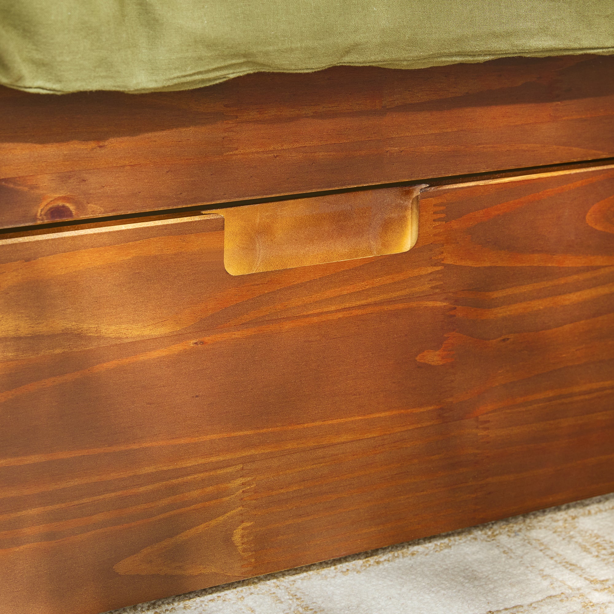 Sloane Mid-Century Modern Solid Wood Storage Bed