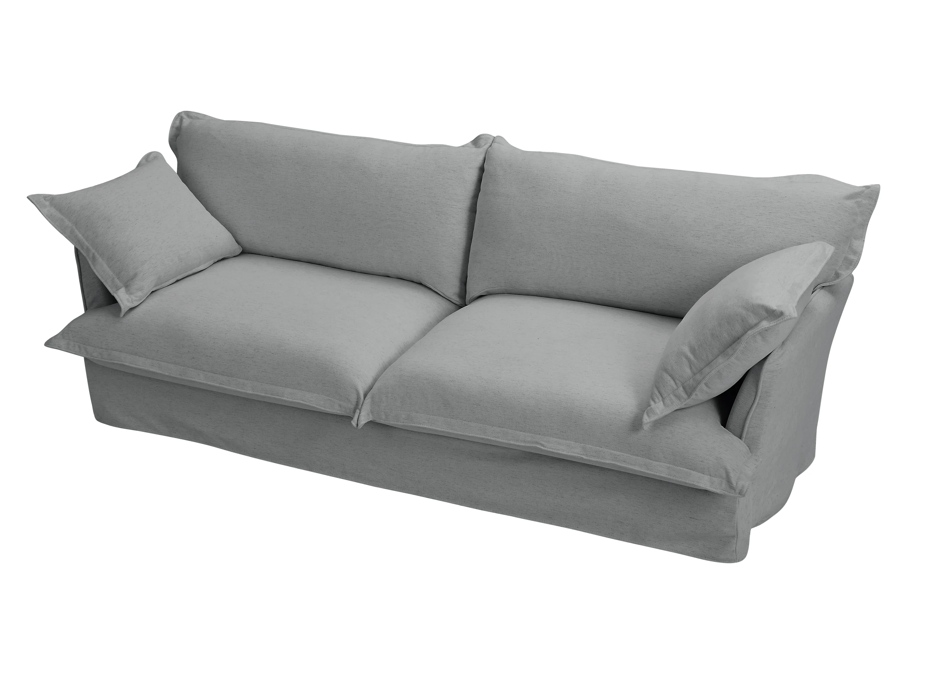 Walker Edison | Modern Comfy Pillow Top Loveseat Sofa