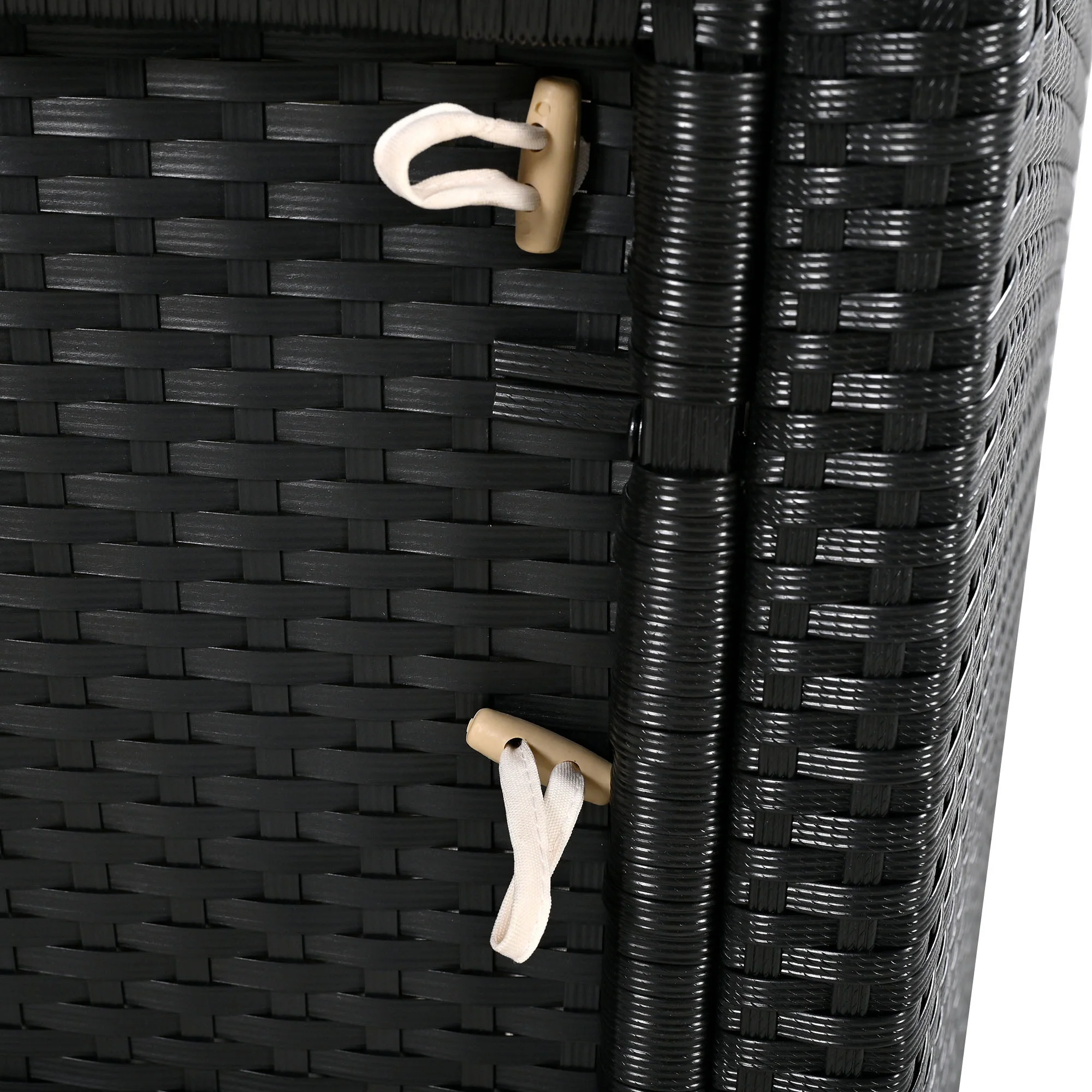 Walker Edison | Spa Surround Spa Frame Patio Rattan Sofa Set with Storage Spaces