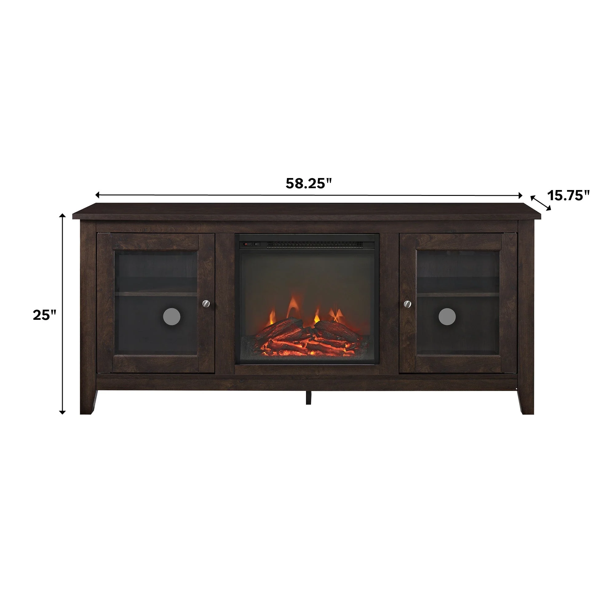 58 Traditional Electric Fireplace TV Stand