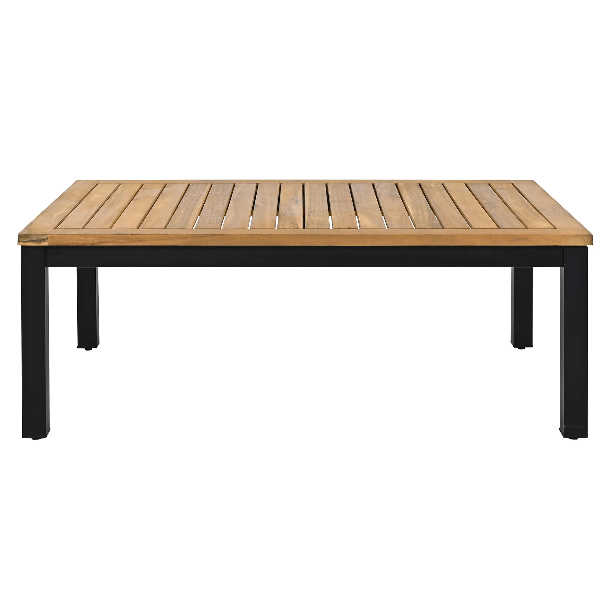 Walker Edison | 4 Pieces Outdoor Patio Sofa Sectional Set with Coffee and Side Tables