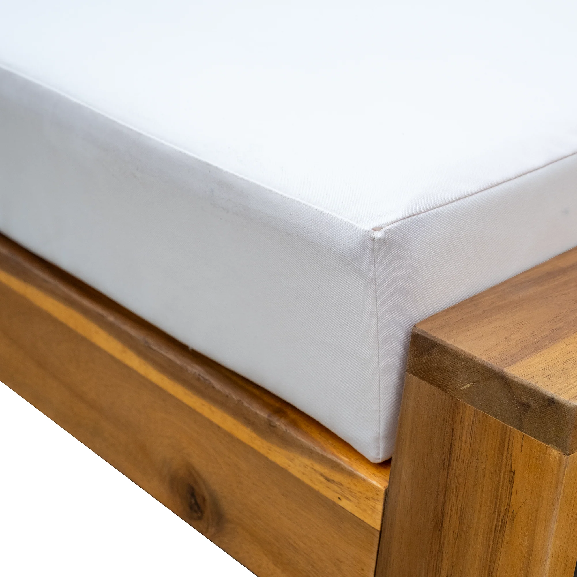 Walker Edison | 3-Piece Acacia Wood Outdoor Lounge Set