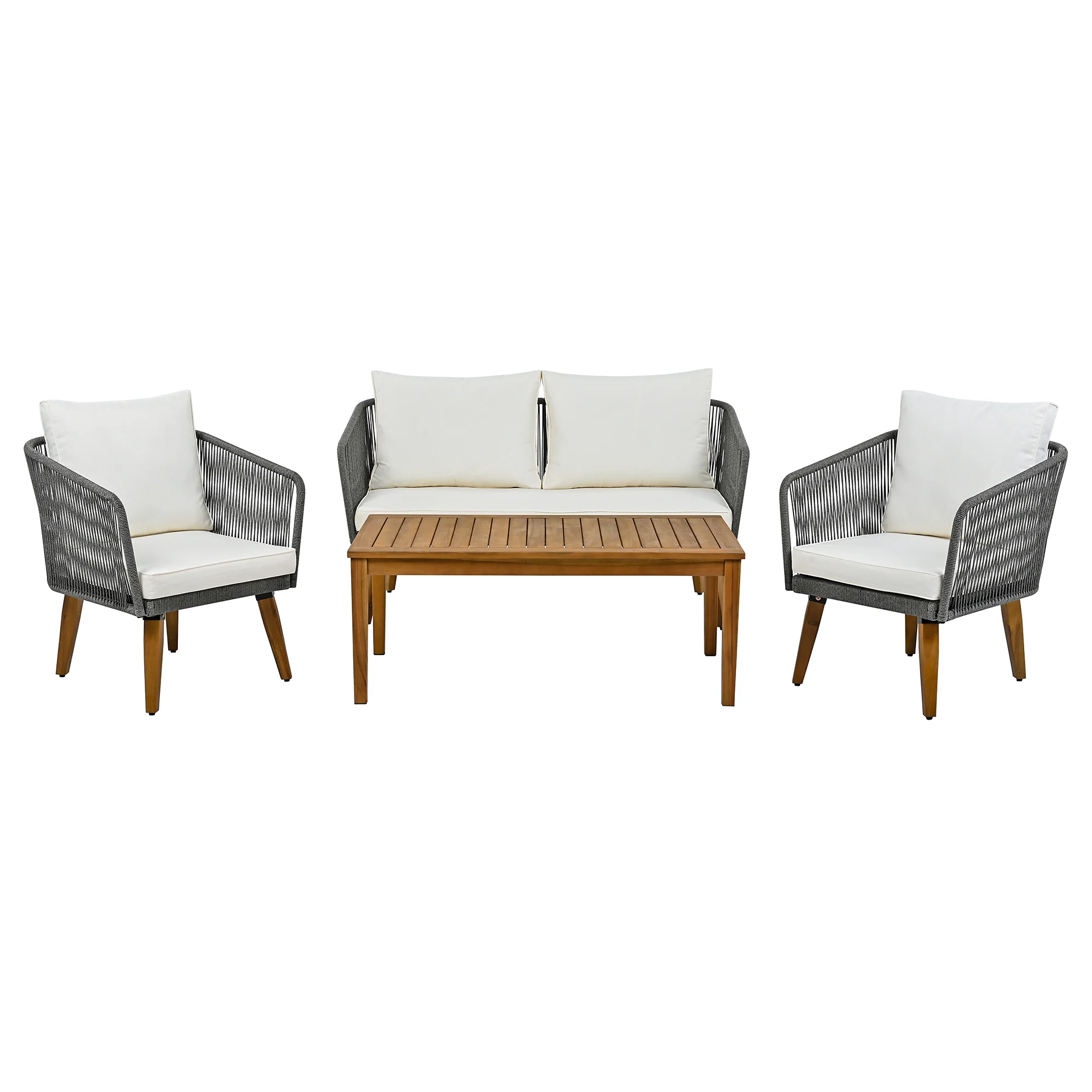 Walker Edison | Rope Patio Furniture Set