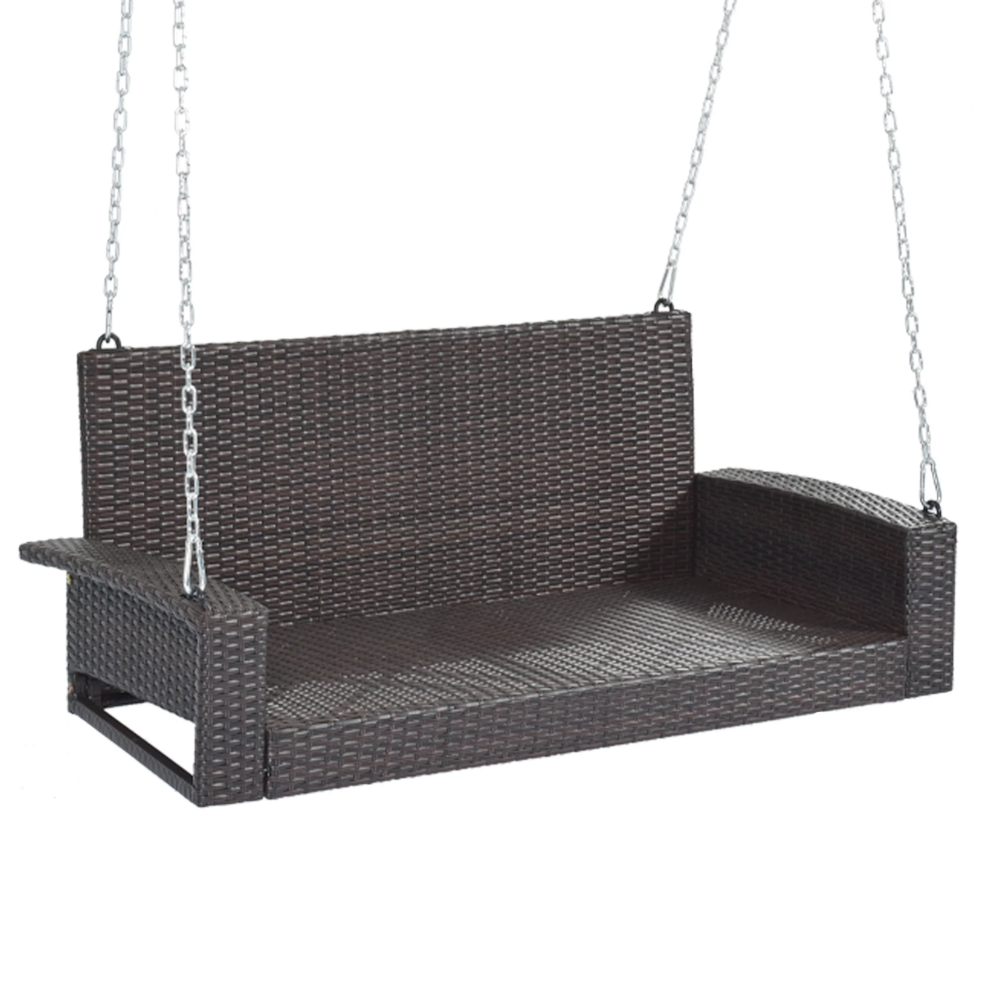 Walker Edison | Wicker Hanging Porch Swing