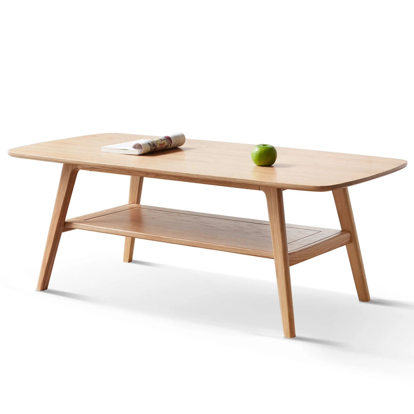 Walker Edison | Minimalist Solid Wood Coffee Table