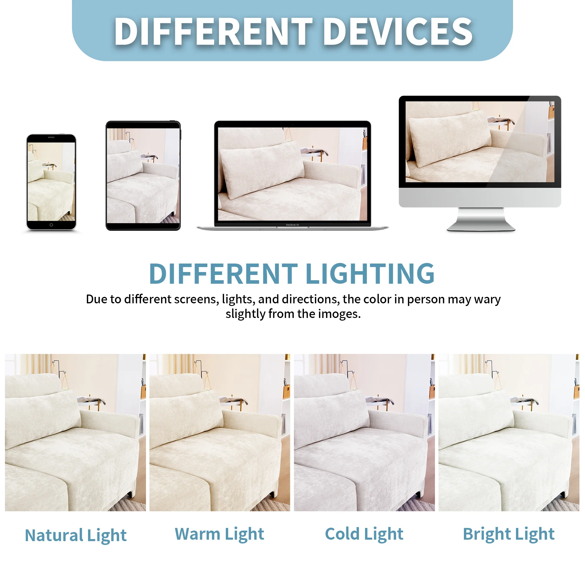 Walker Edison | High-Resilience Foam Chenille Sectional Sofa with Ottomans