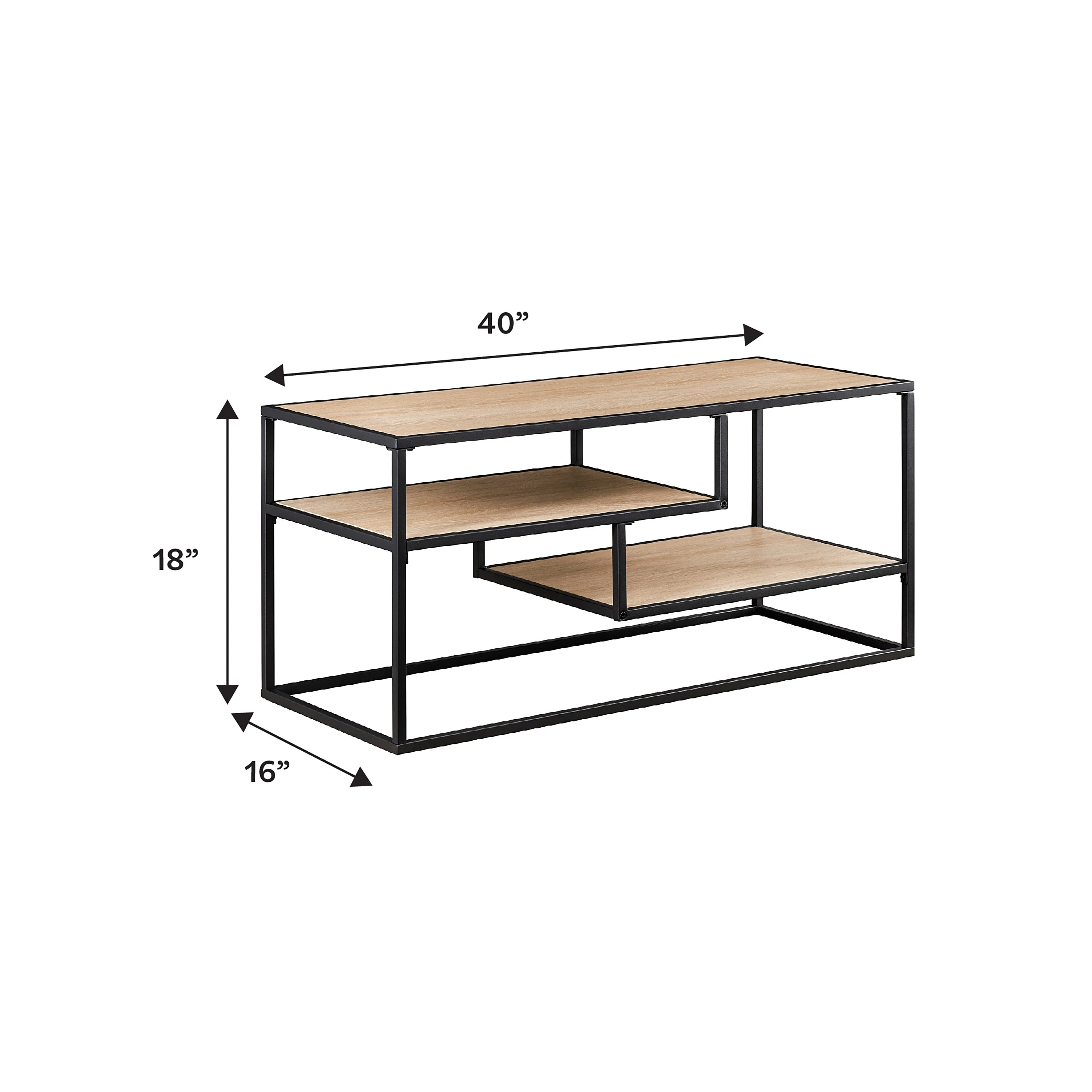 Maya 40 Contemporary Metal TV Stand