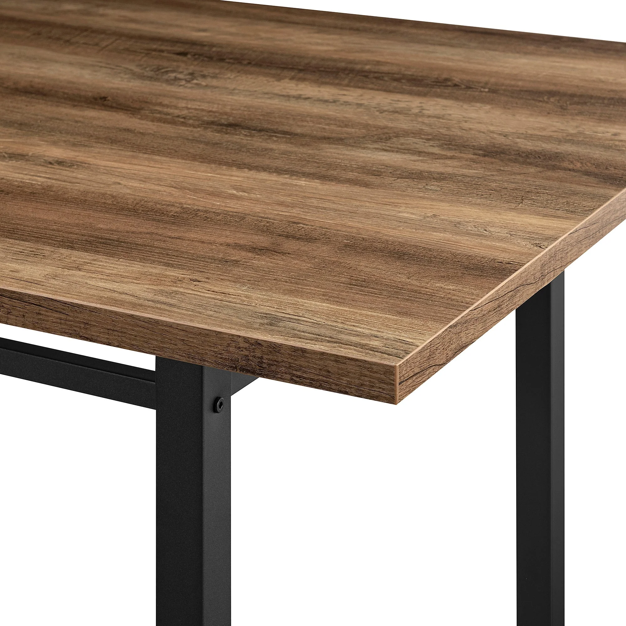 60 Contemporary Wood and Metal Dining Table