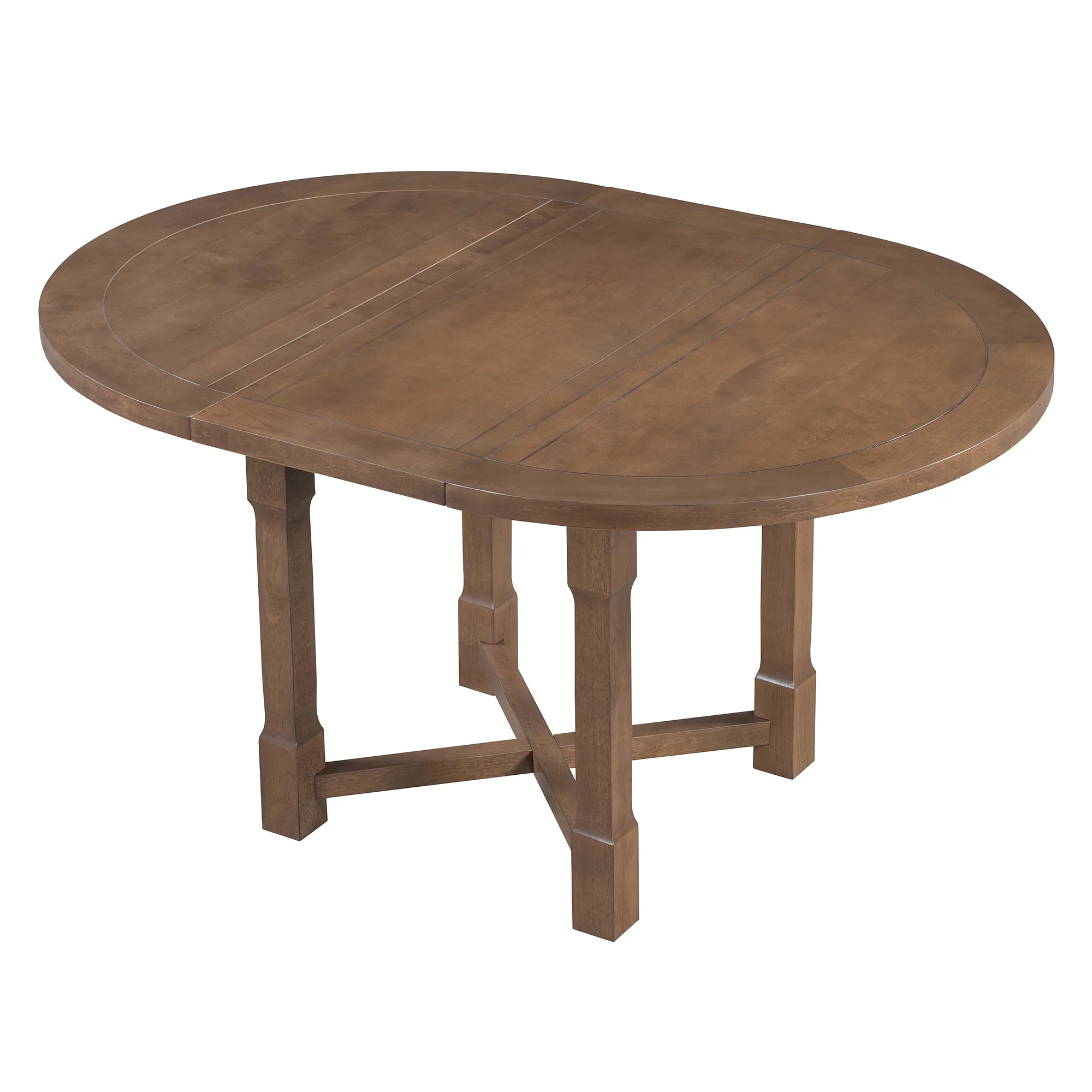 Walker Edison | Farmhouse Kitchen 5-Piece Extendable Dining Table Set for 4 with Upholstered Chair