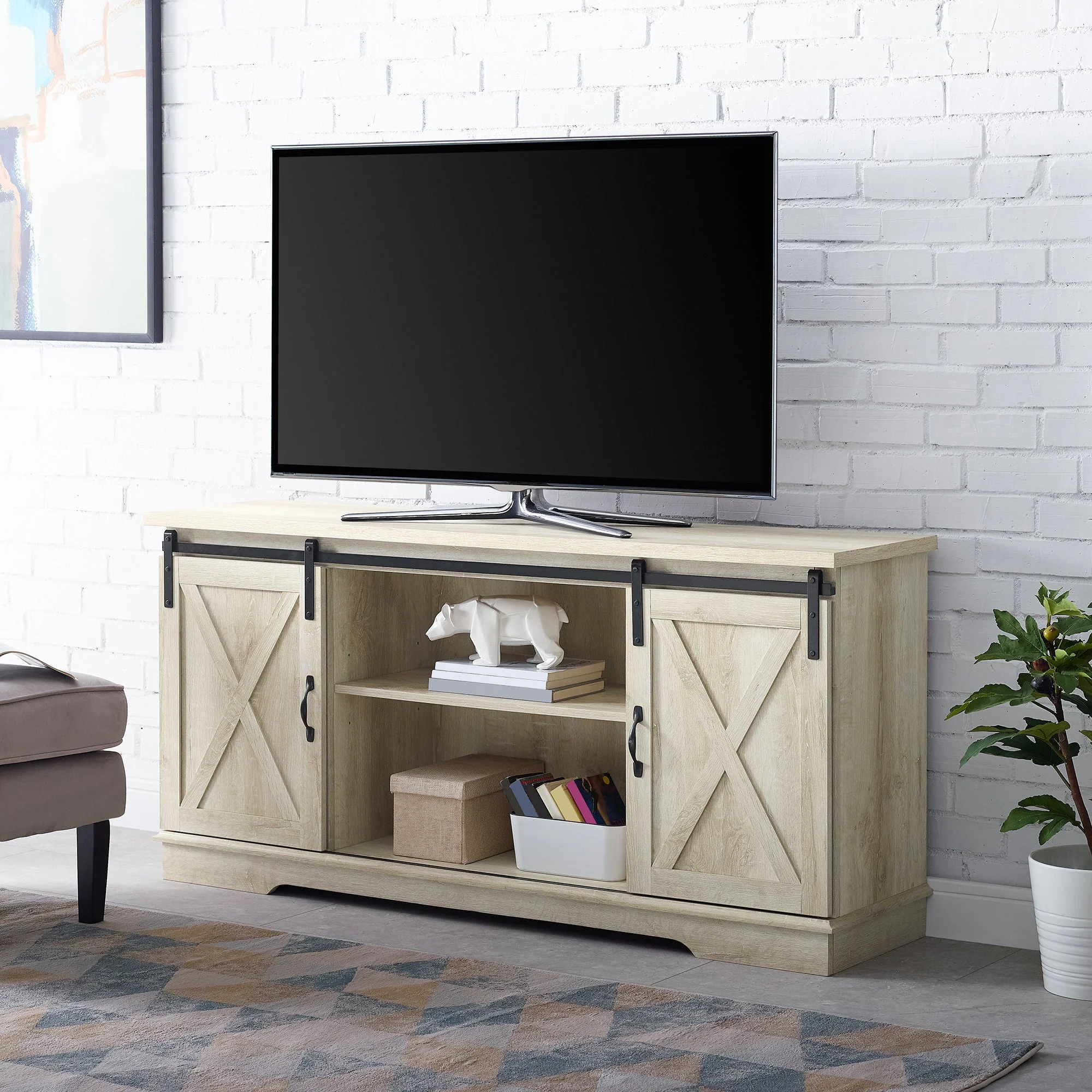 58 Sliding Barn Door TV Stand