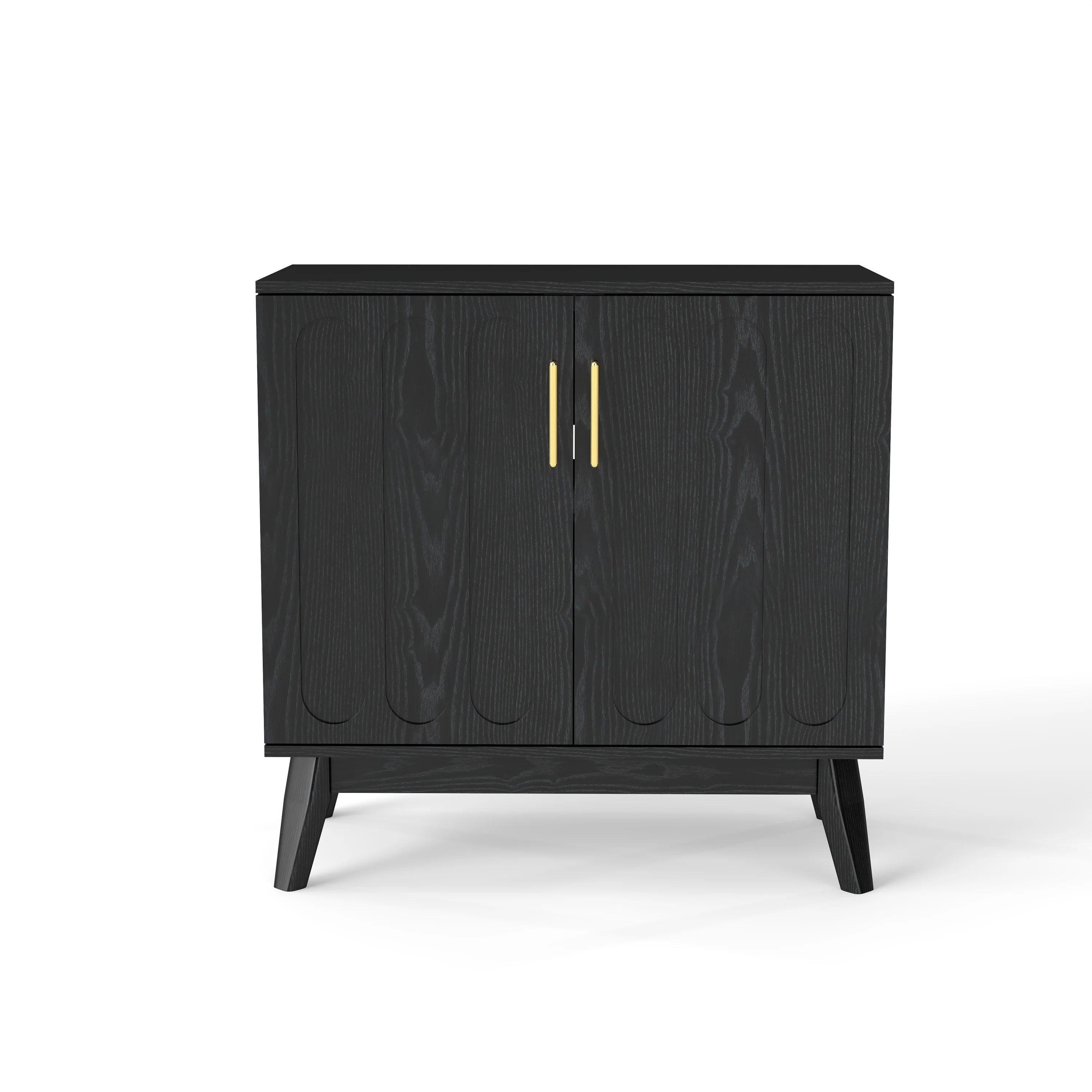 Walker Edison | Mid-Century Modern Fluted Accent Cabinet
