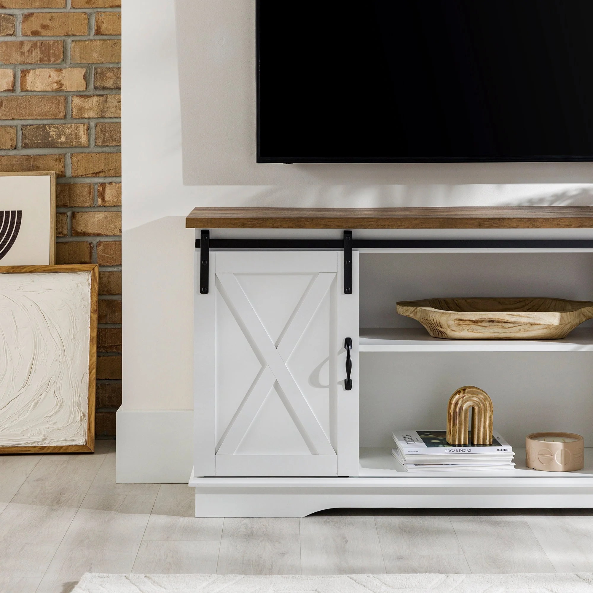 58 Sliding Barn Door TV Stand