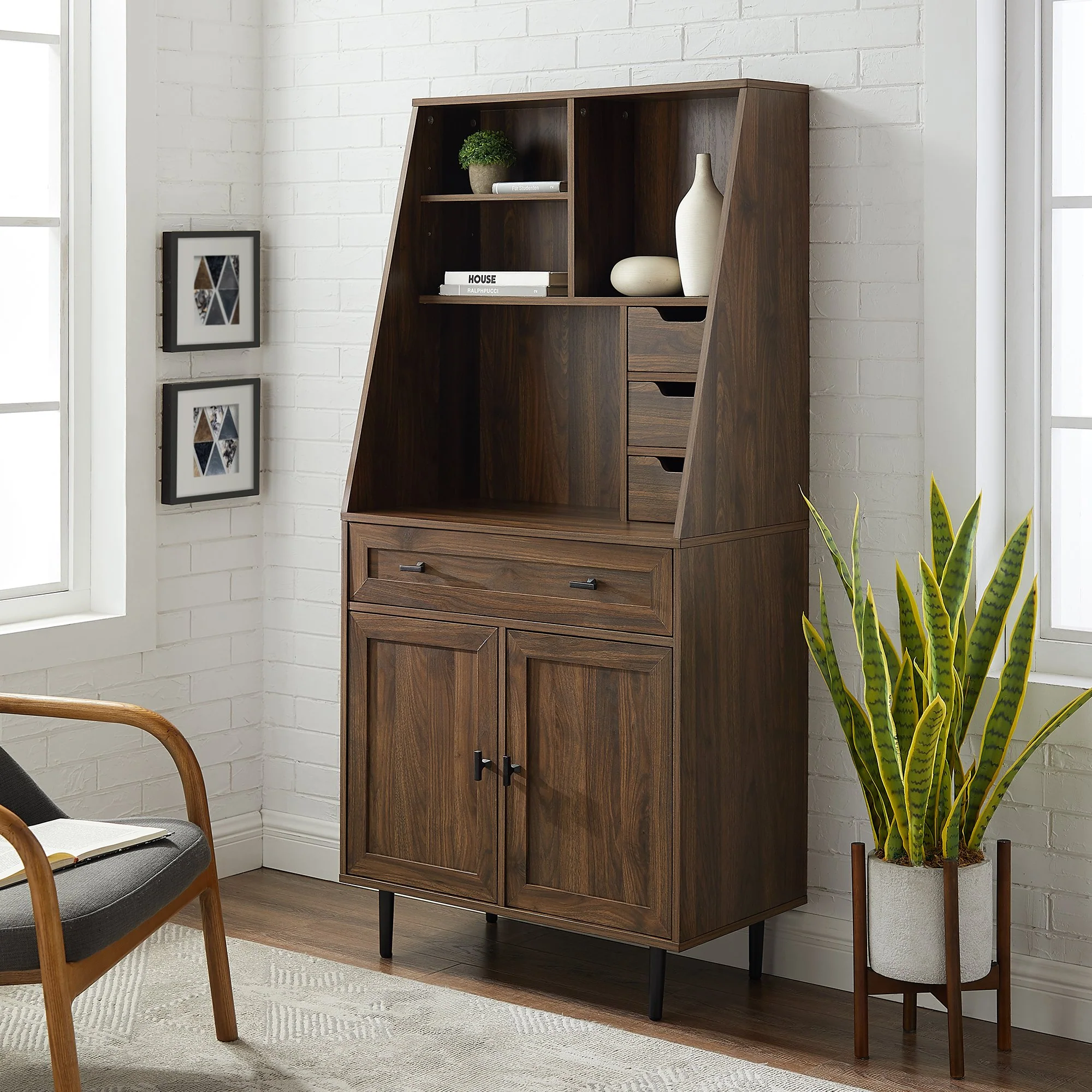 Belfast Storage Desk and Hutch