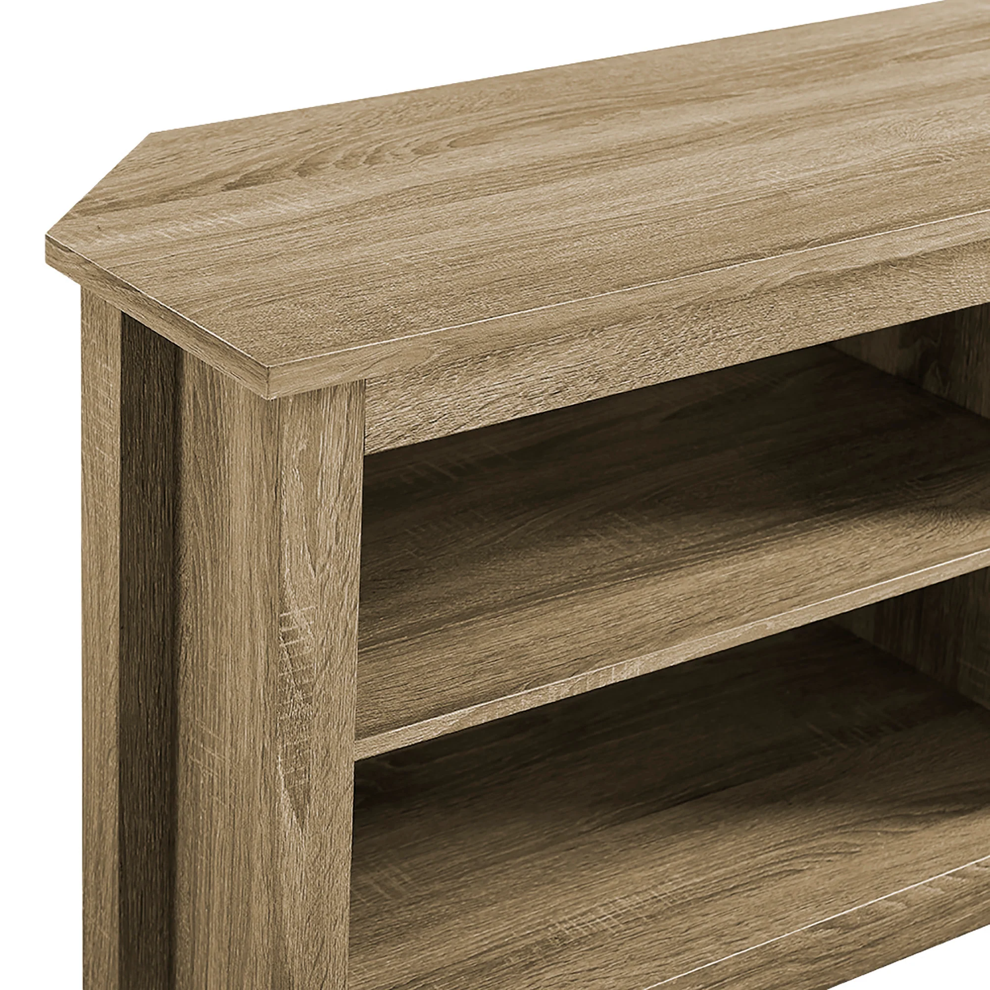 58 Transitional Wood Corner TV Stand