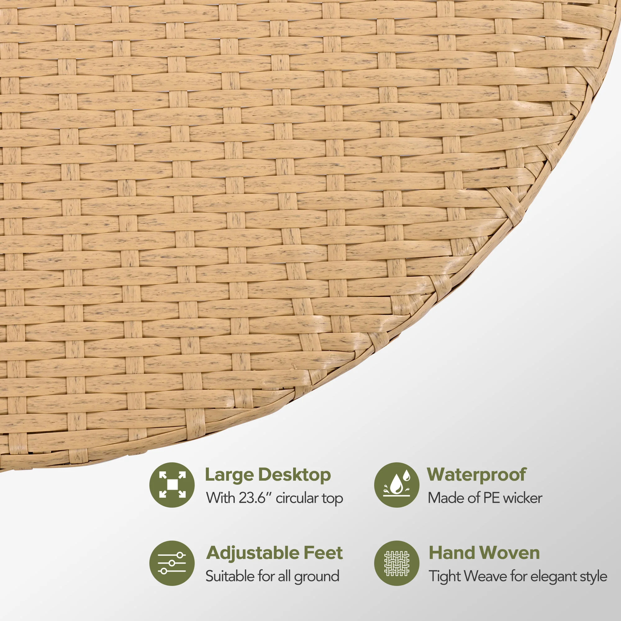 Walker Edison | All-Weather Rattan 7 Piece Outdoor Patio Furniture Set