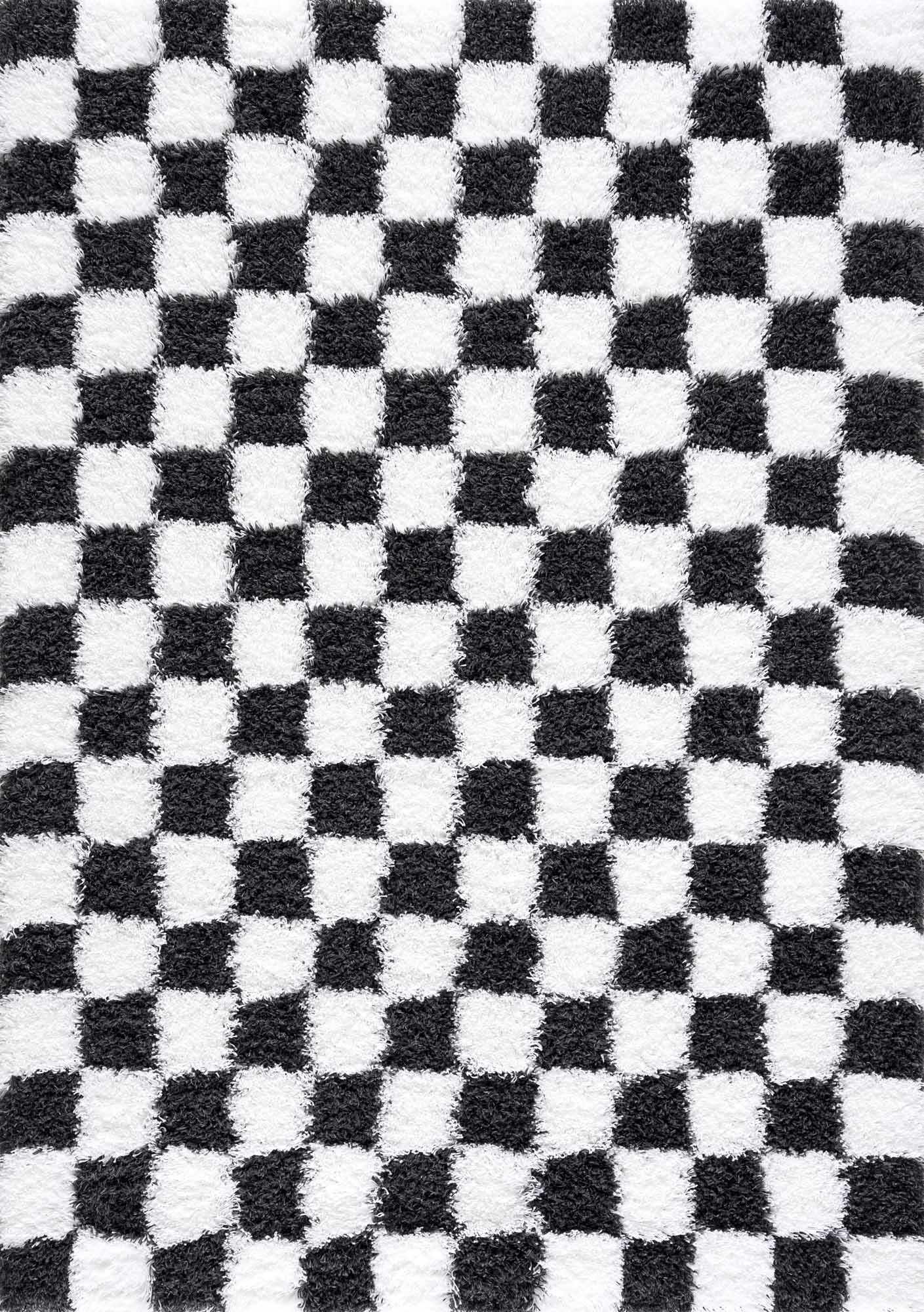 Boutique Rugs - Atira Black & White Checkered Area Rug
