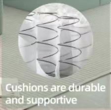 Walker Edison | Modular Minimalist Tufted Sectional Sofa Set with 3 pillows