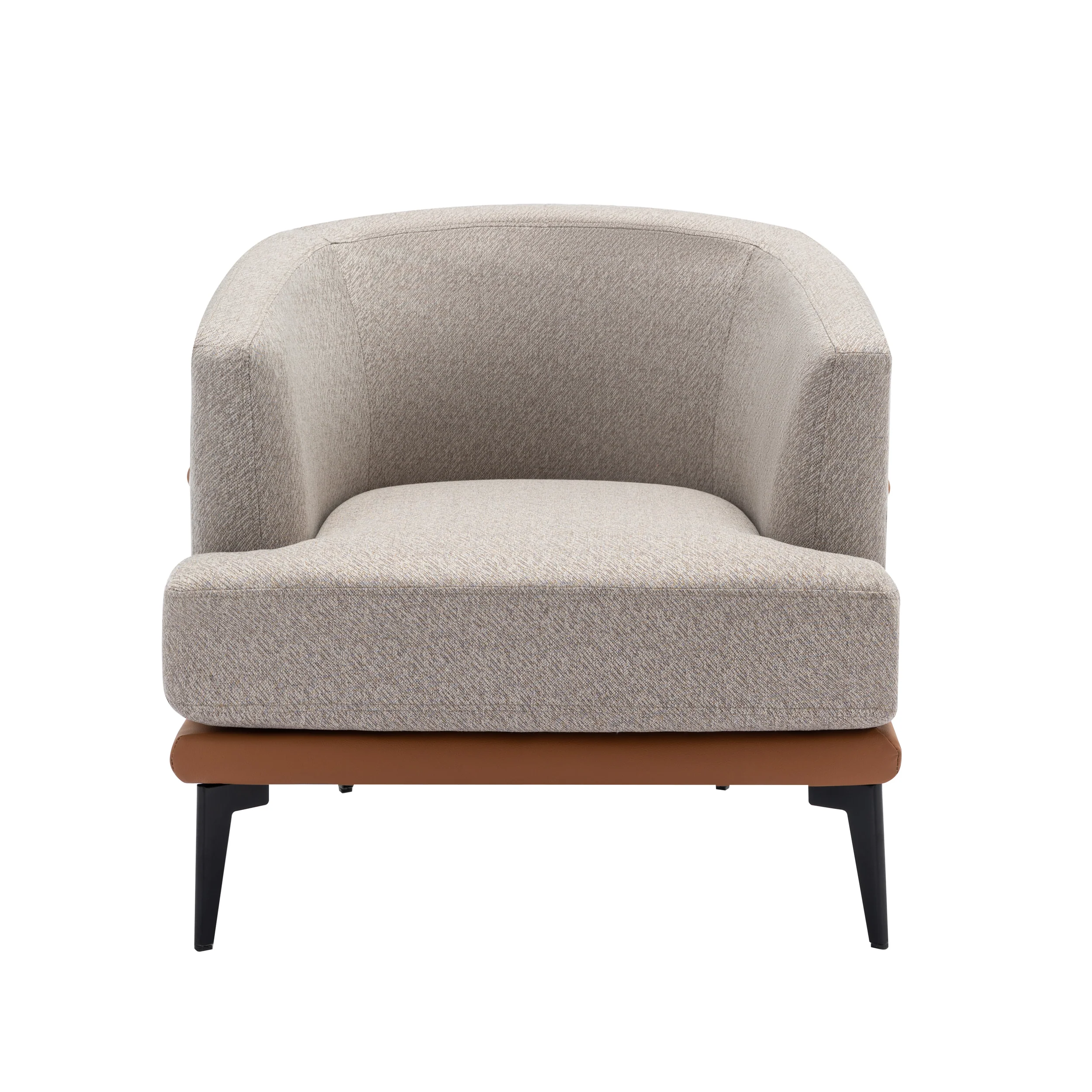 Walker Edison | Modern Two-tone Barrel Accent Chair