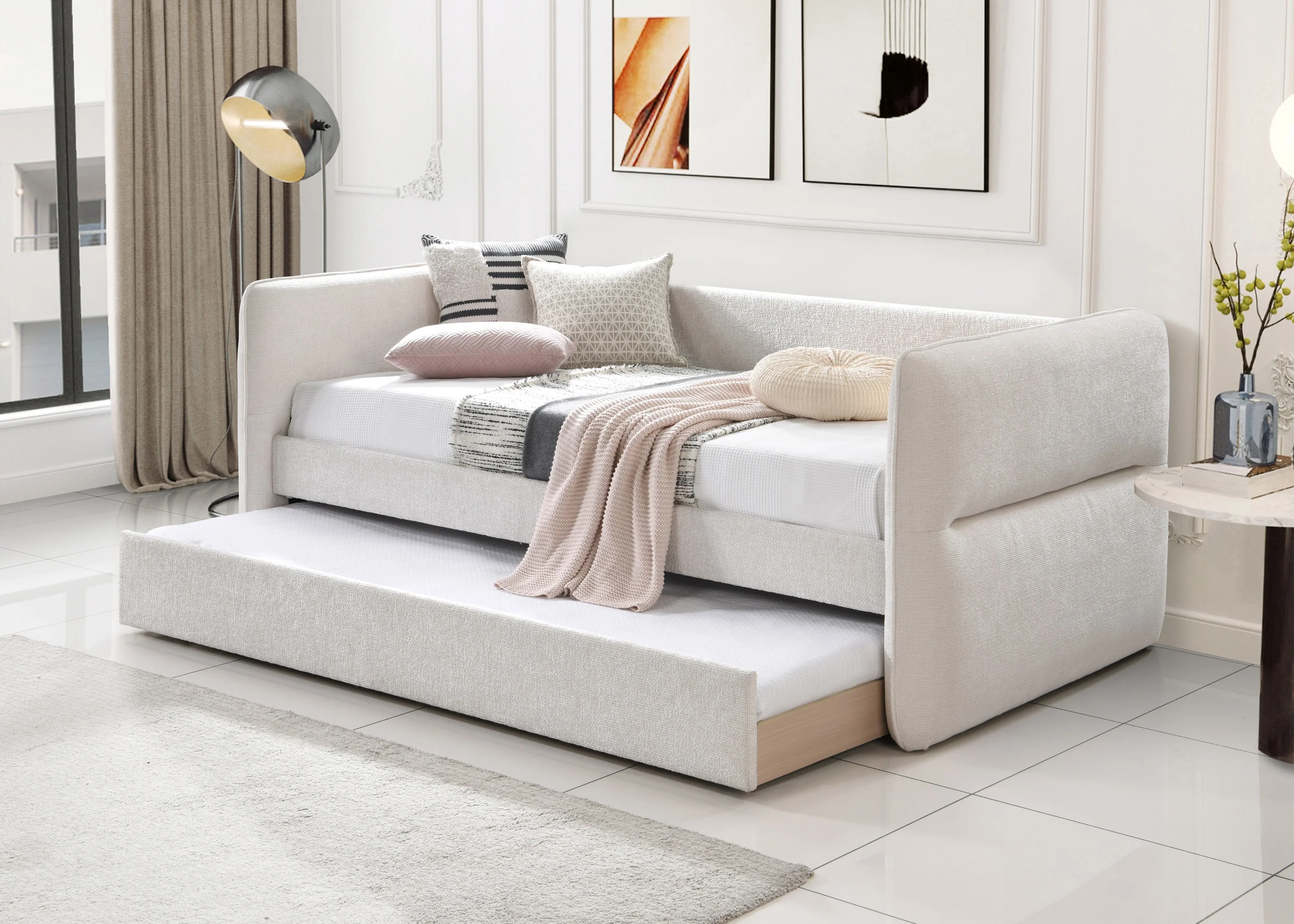 Walker Edison | Contemporary Modern Pull Out Daybed