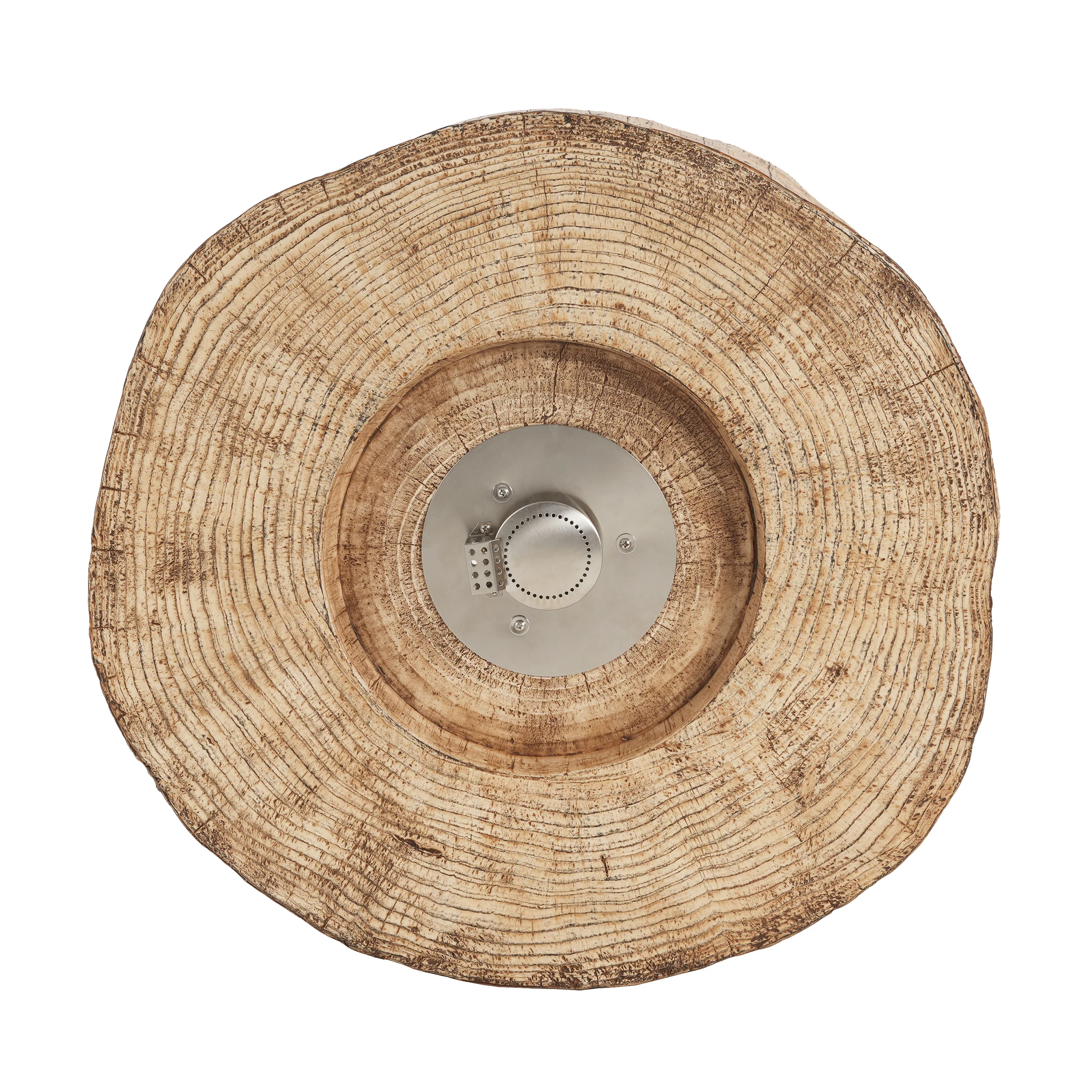 Walker Edison | Wood Pattern Outdoor Patio MGO Propane Fire Pit