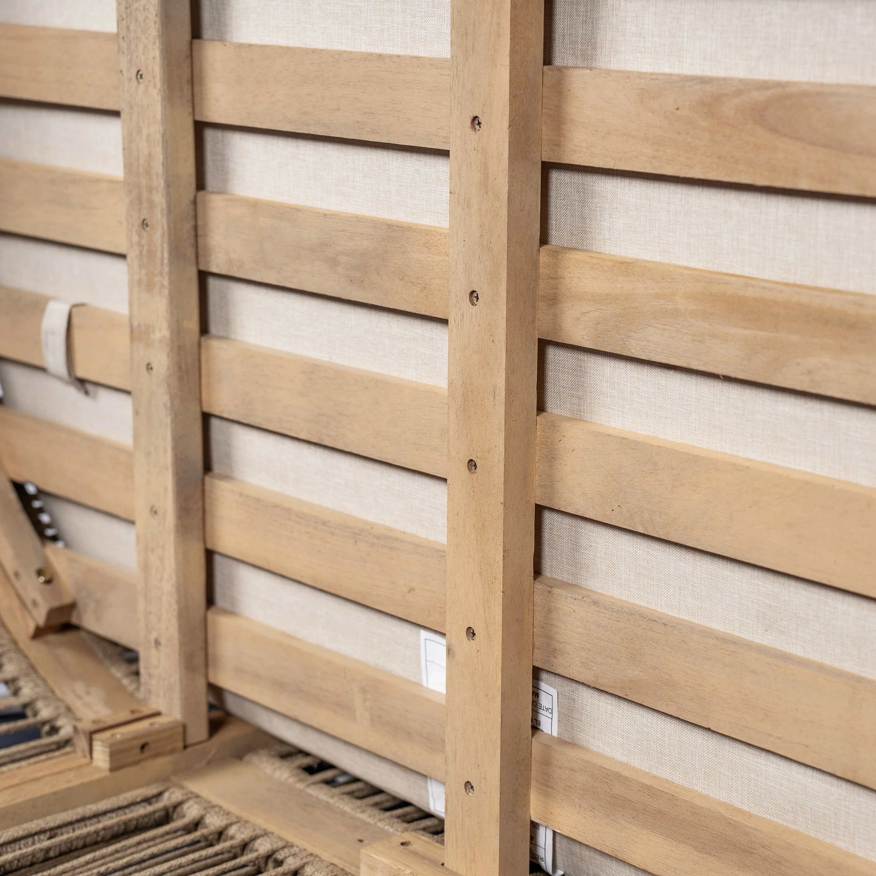 Walker Edison | 54.4'' Outdoor Acacia Wood Loveseat with Cushions