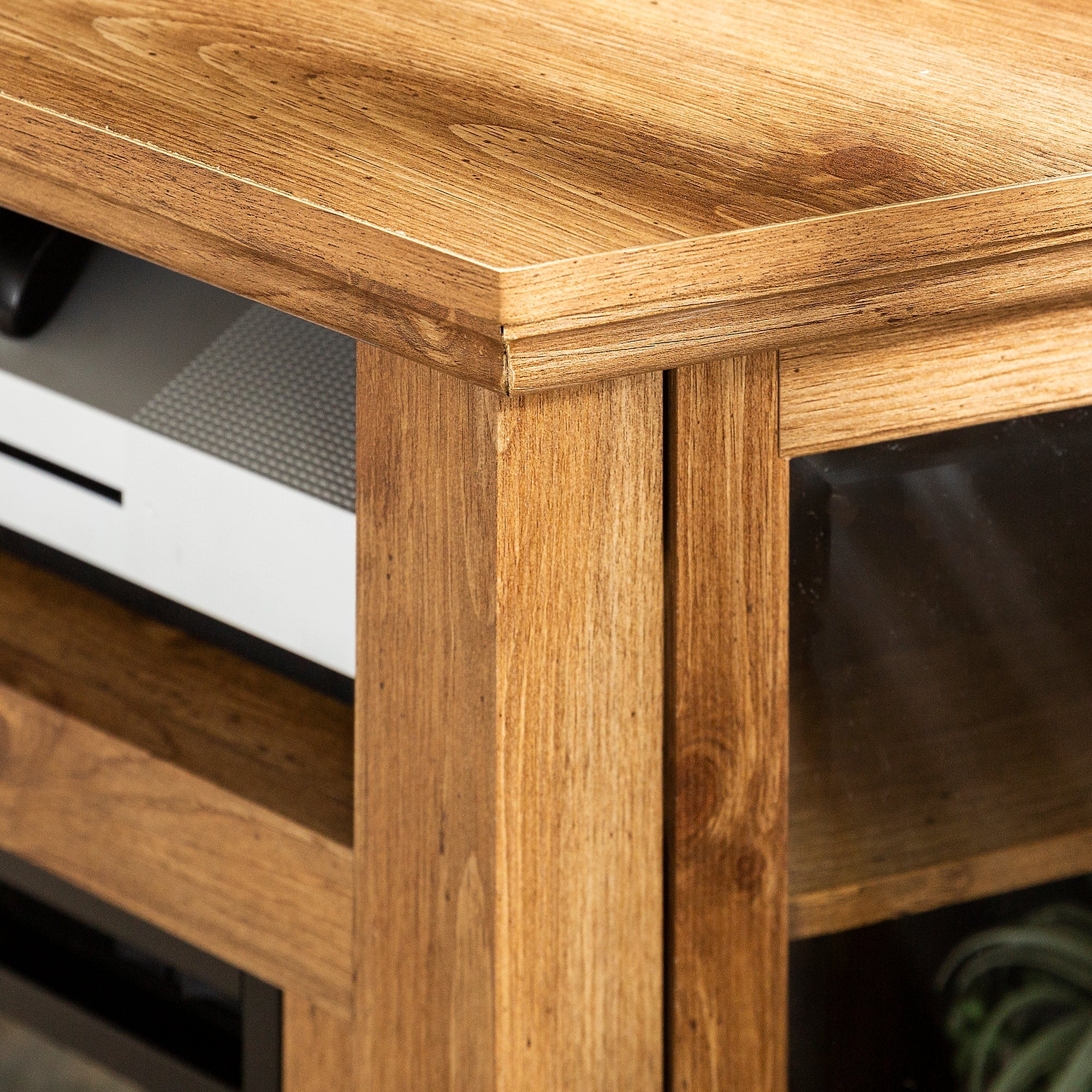 Barn 48 Wood Corner Fireplace TV Stand