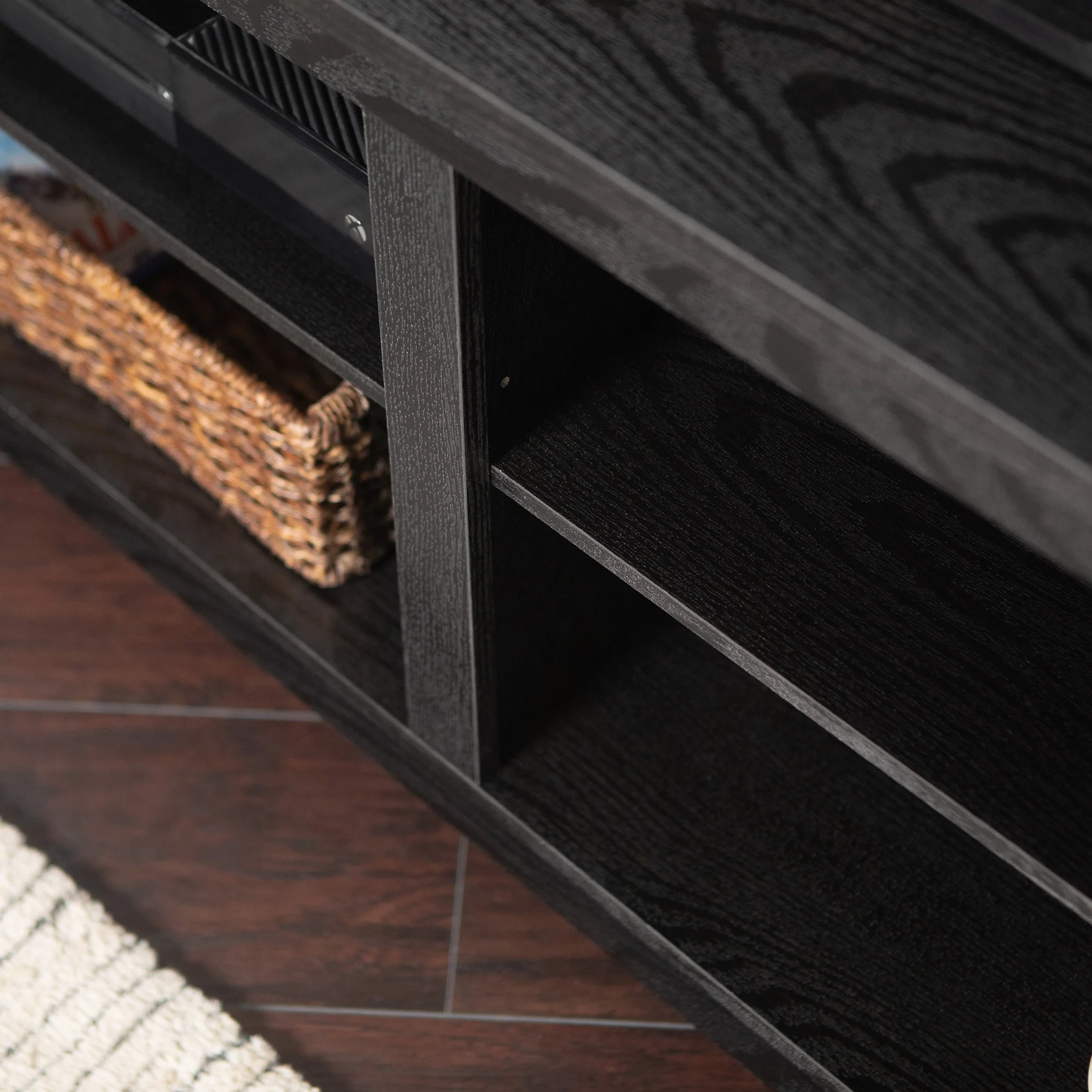 58 Transitional Wood Corner TV Stand